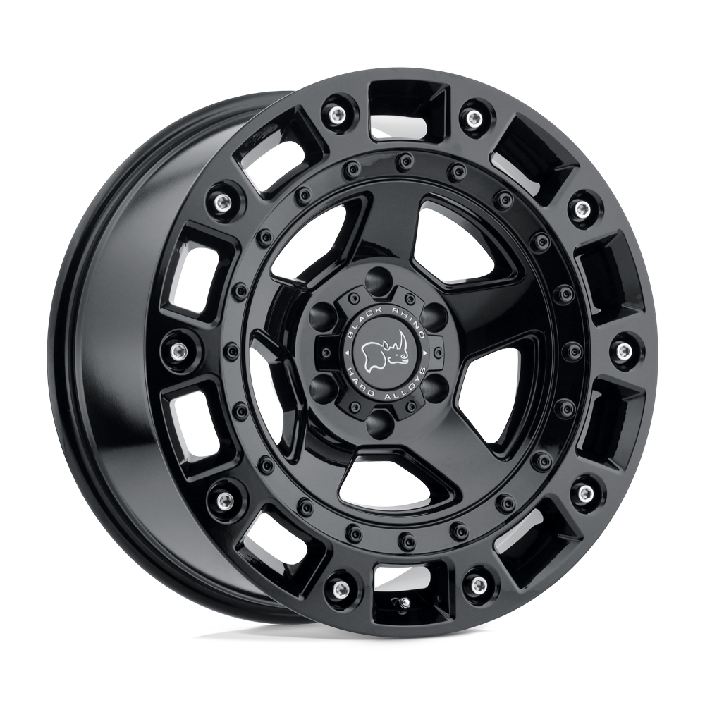 20x9.5 Black Rhino Hard Alloys CINCO 5x150 12 offset 110.1 hub BLACK - 2095CNC125150B10