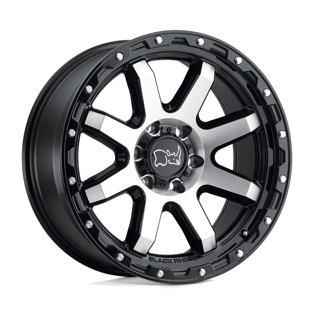 17x9 Black Rhino Hard Alloys COYOTE 8x170 6 offset 125.1 hub BLACK - 1790CYT068170B25