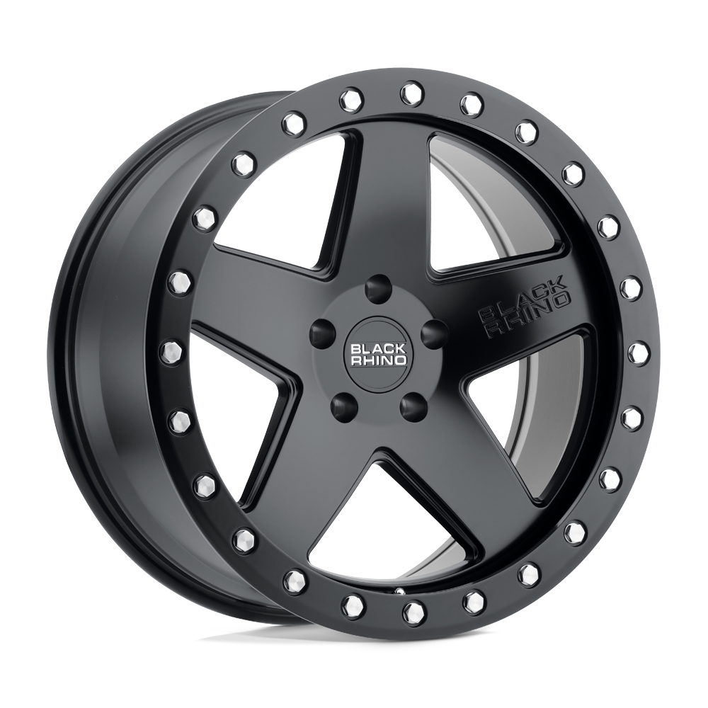 17x9.5 Black Rhino Hard Alloys CRAWLER 5x139.7 0 offset 78.1 hub BLACK - 1795CRL005140M78