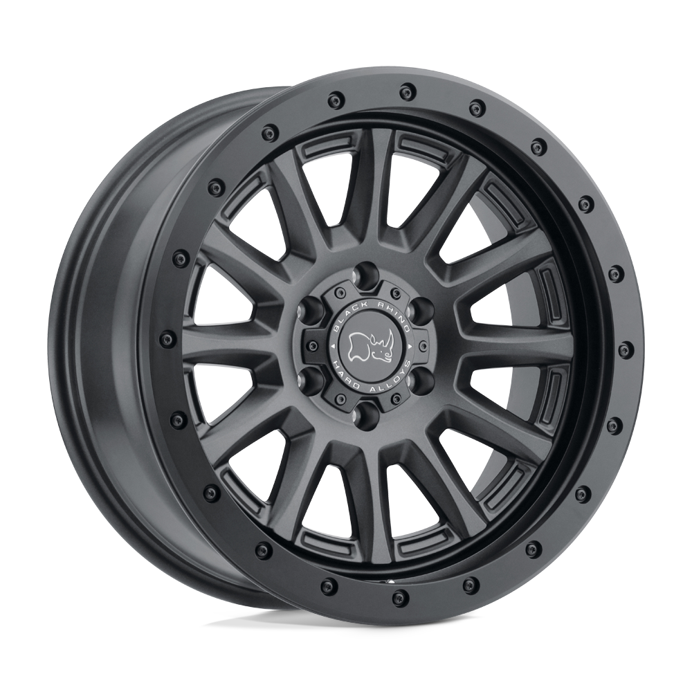 17x8.5 Black Rhino Hard Alloys DUGGER 5x127 -34 offset 71.5 hub BLACK - 1785DGR-45127M71