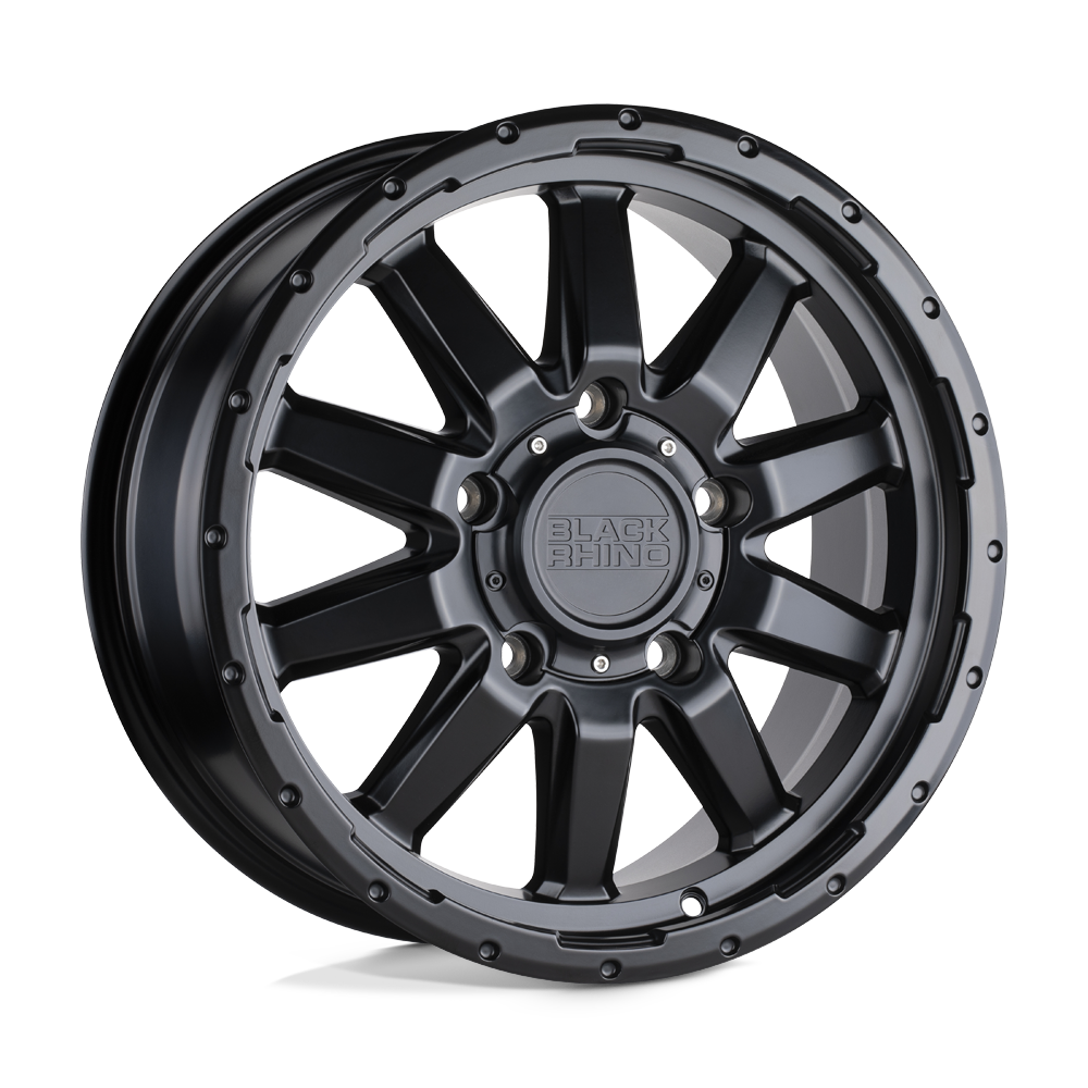 17x7.5 Black Rhino Hard Alloys EXCURSION 6x139.7 35 offset 112.1 hub BLACK - 1775ECN356140M12