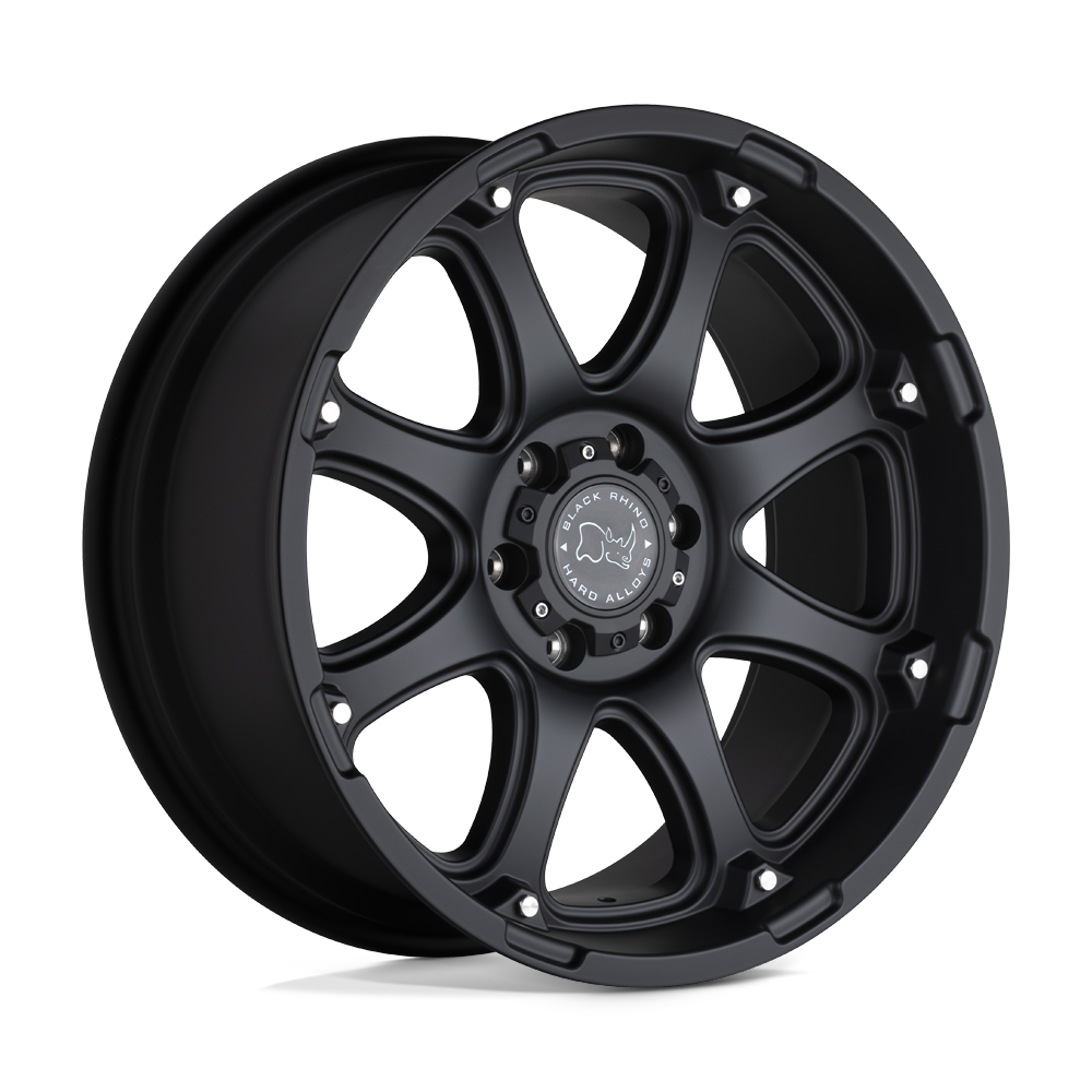 18x9 Black Rhino Hard Alloys GLAMIS 6x139.7 12 offset 112.1 hub BLACK - 1890GLA126140M12