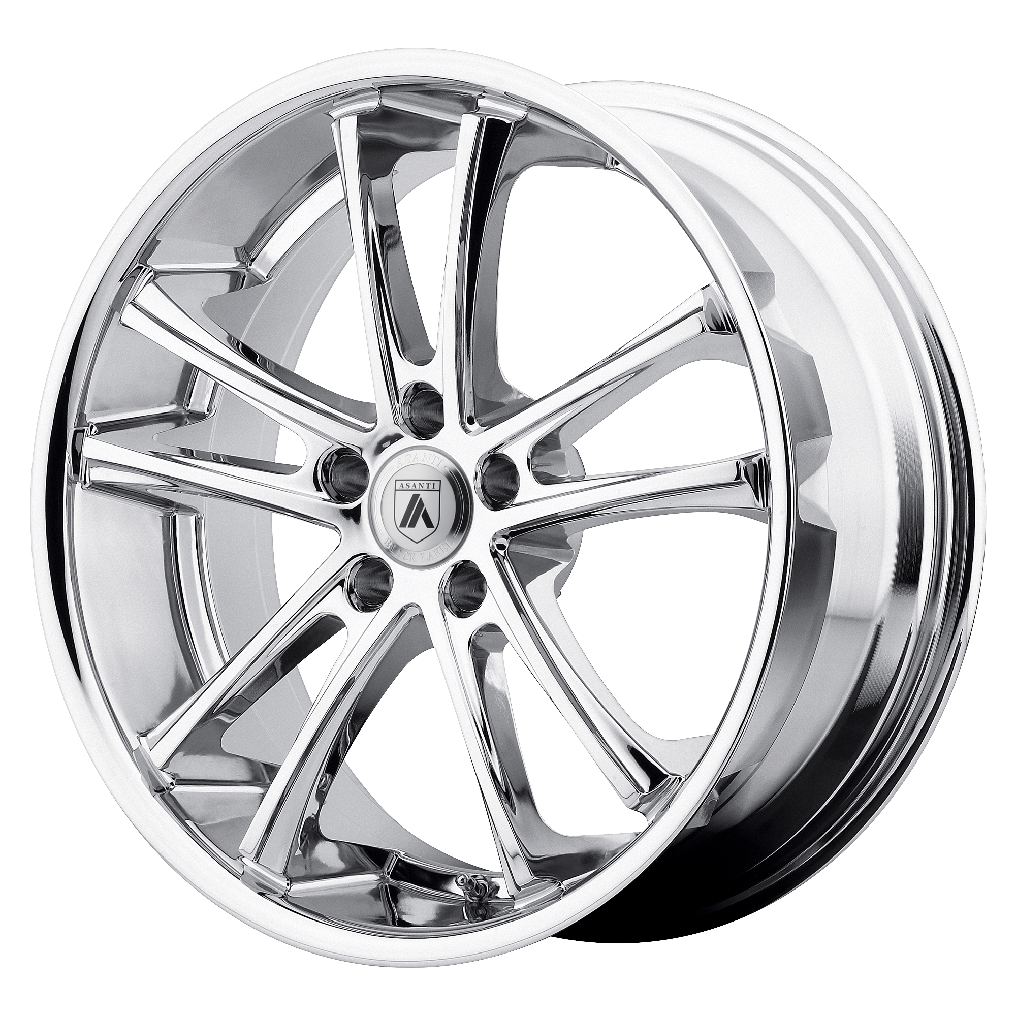 20x10 Asanti Black Label Wheels ABL-1 PEGASI 5x115 20 offset 72.56 hub CHROME - ABL1-20101520CH