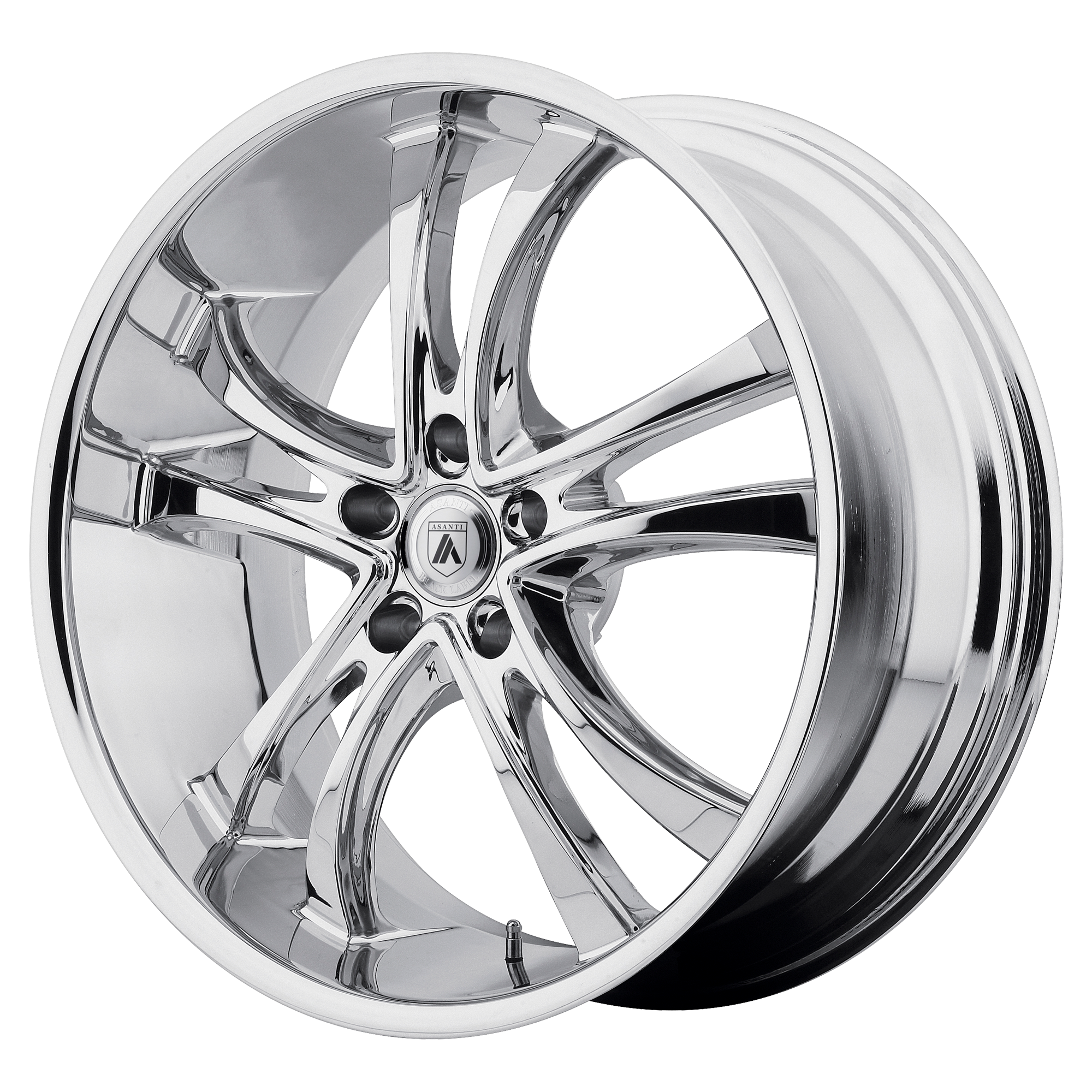 22x9 Asanti Black Label Wheels ABL-6 5x120 20 offset 74.1 hub CHROME - ABL6-22904920CH