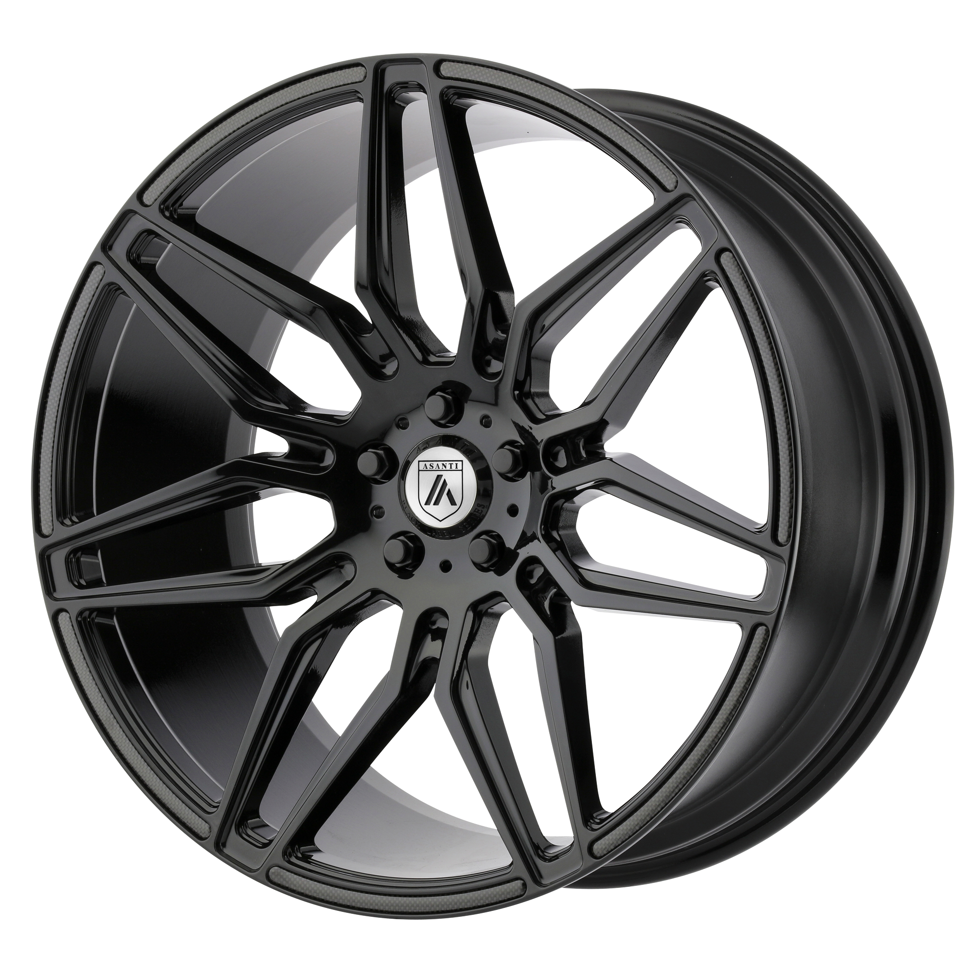 22x9 Asanti Black Label Wheels ABL-11 SIRIUS 5x114.3 15 offset 72.56 hub BLACK - ABL11-22901215BK