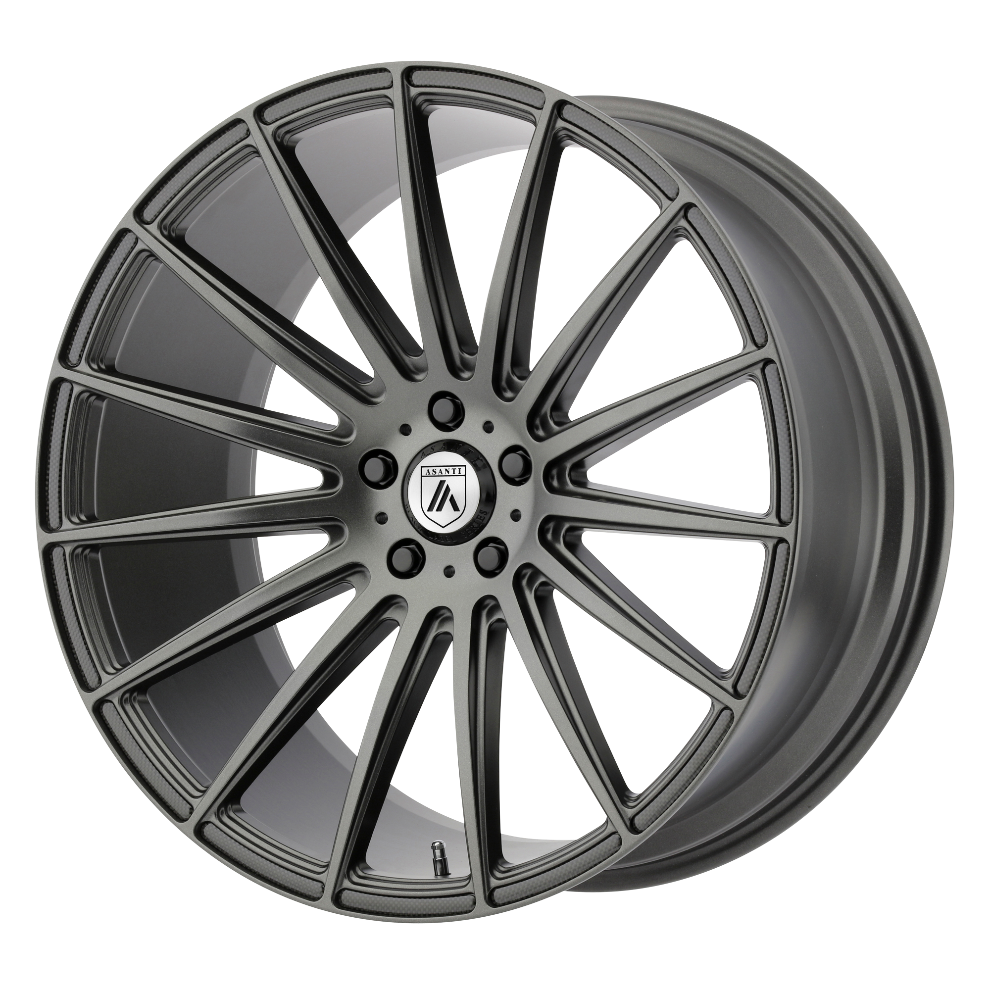 22x10.5 Asanti Black Label Wheels ABL-14 POLARIS 5x108 35 offset 72.6 hub GRAY - ABL14-22054535MG