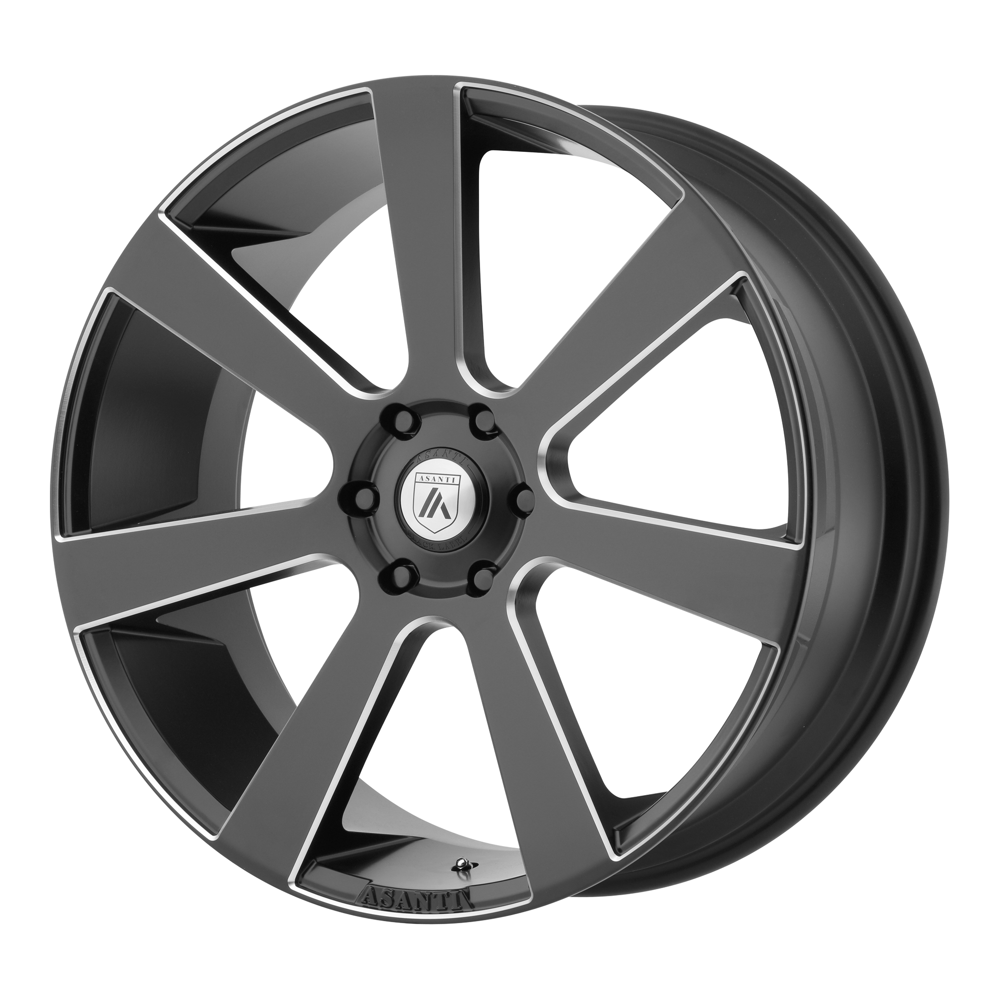 24x9 Asanti Black Label Wheels ABL-15 APOLLO 5x120.65 15 offset 72.56 hub BLACK - ABL15-24903415BM