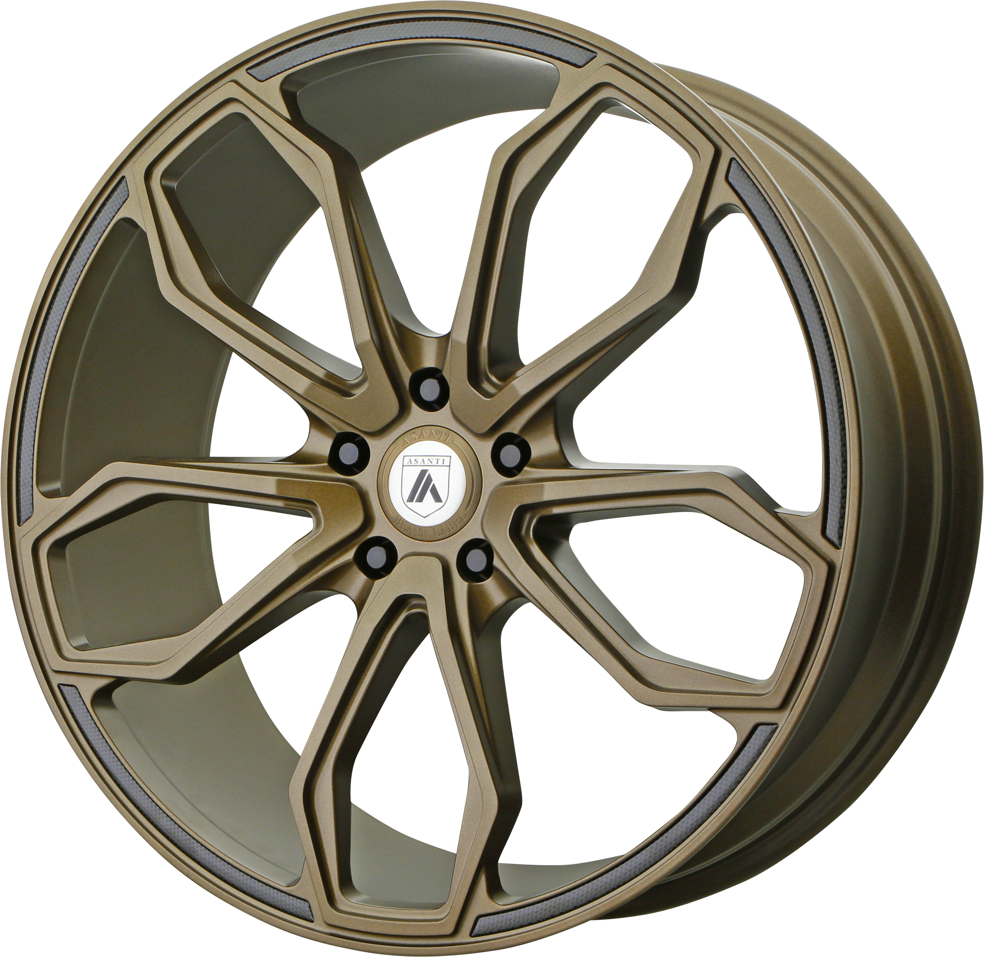 22x10.5 Asanti Black Label Wheels ABL-19 ATHENA 5x130 35 offset 84.1 hub BRONZE - ABL19-22053635BR