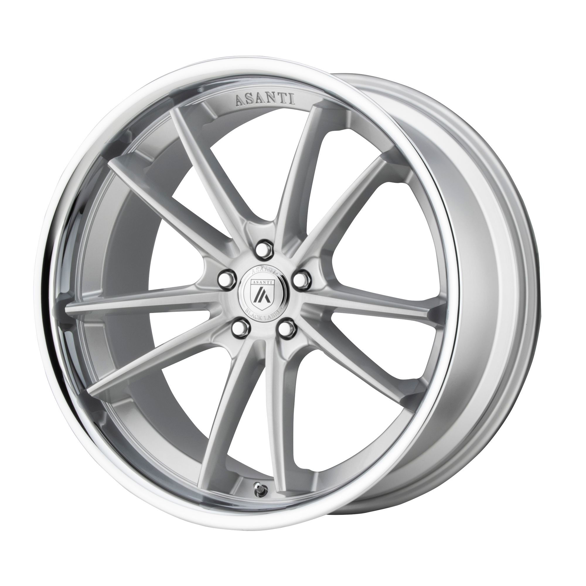 24x9 Asanti Black Label Wheels ABL-23 SIGMA 5x130 32 offset 84.1 hub SILVER - ABL23-24905332SL