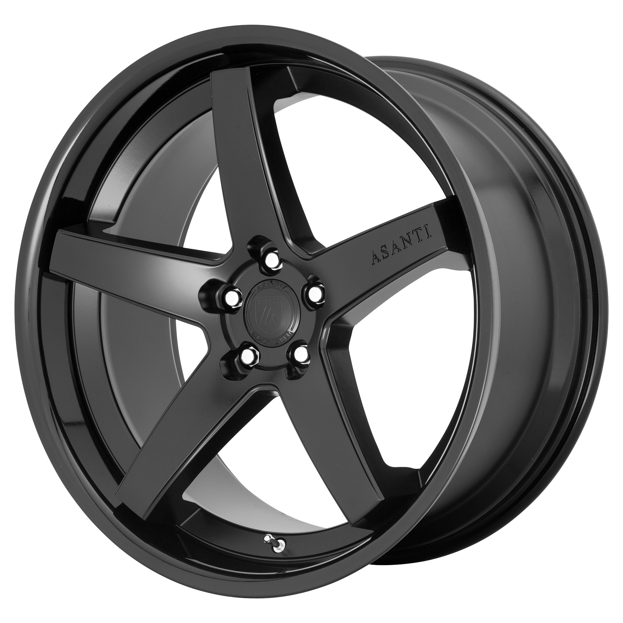 22x9 Asanti Black Label Wheels ABL31 REGAL 5x115 15 offset 72.56 hub BLACK - ABL31-22901515SB
