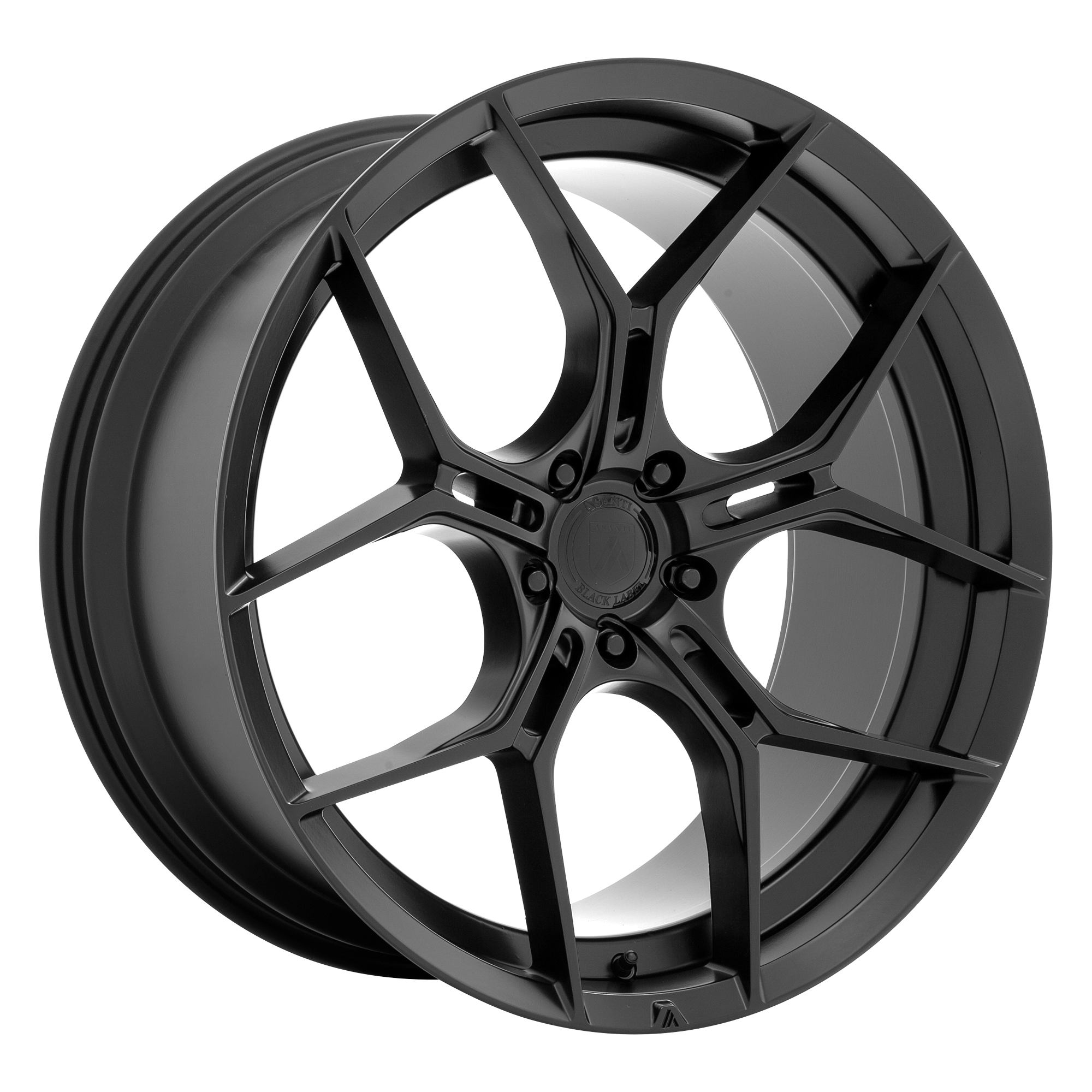 20x10.5 Asanti Black Label Wheels ABL-37 MONARCH 5x114.3 40 offset 72.56 hub BLACK - ABL37-20051240SB