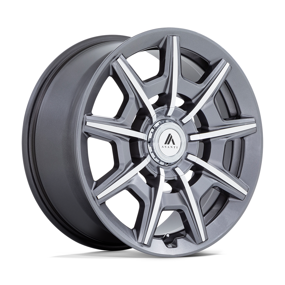 20x10.5 Asanti Black Label Wheels AB041 ESQUIRE 5x108/5x112 45 offset 72.6 hub GRAY - AB041AD20052245