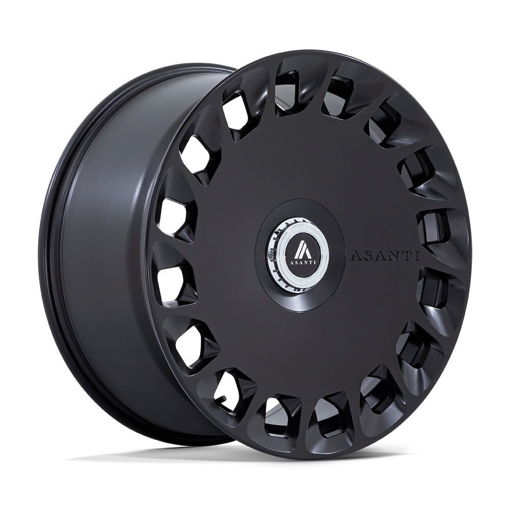 20x9 Asanti Black Label Wheels AB045 ARISTOCRAT 5x115/5x120 15 offset 74.1 hub BLACK - AB045MX20902015