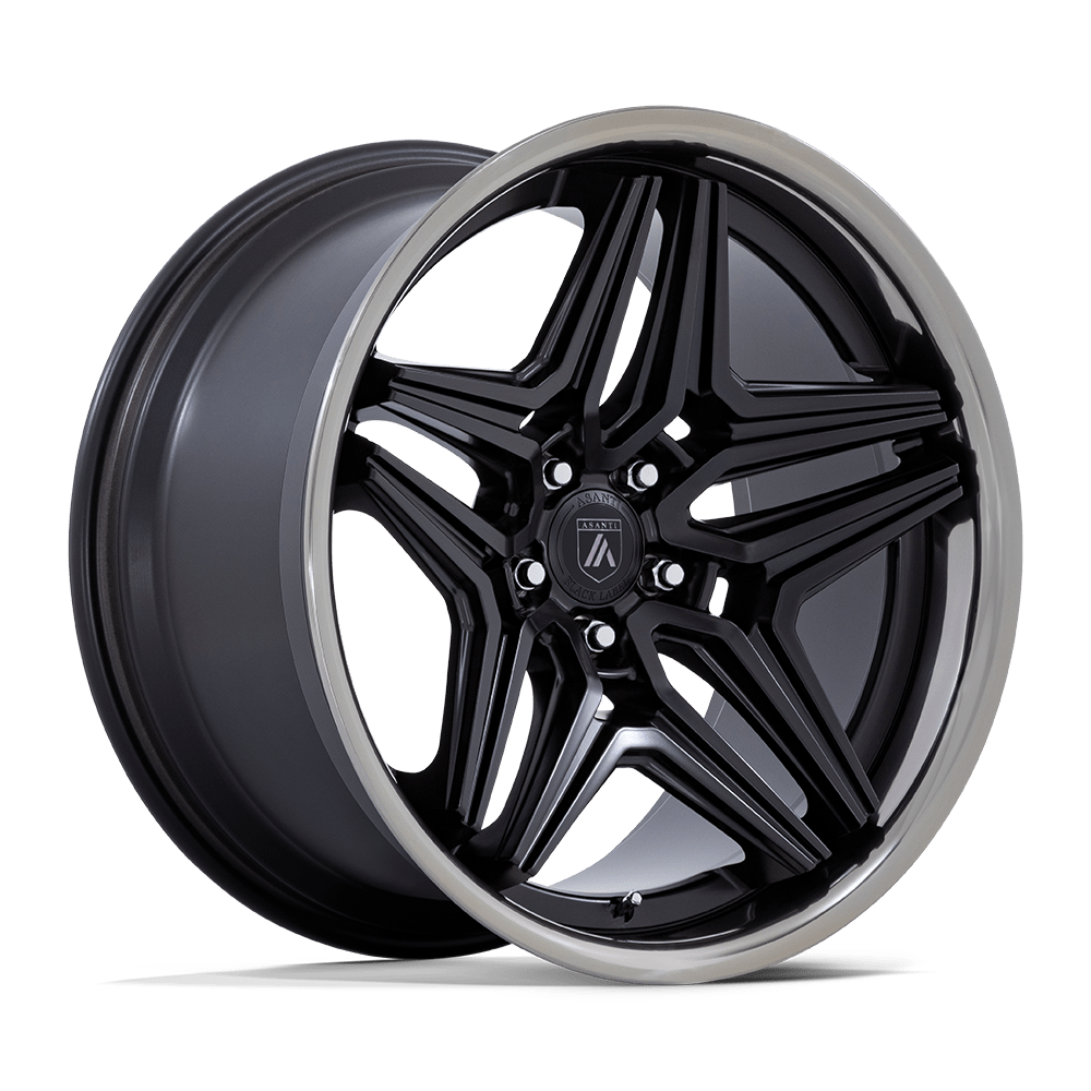 20x9 Asanti Black Label Wheels AB046 DUKE 5x114.3 15 offset 72.56 hub BLACK - AB046MT20901215
