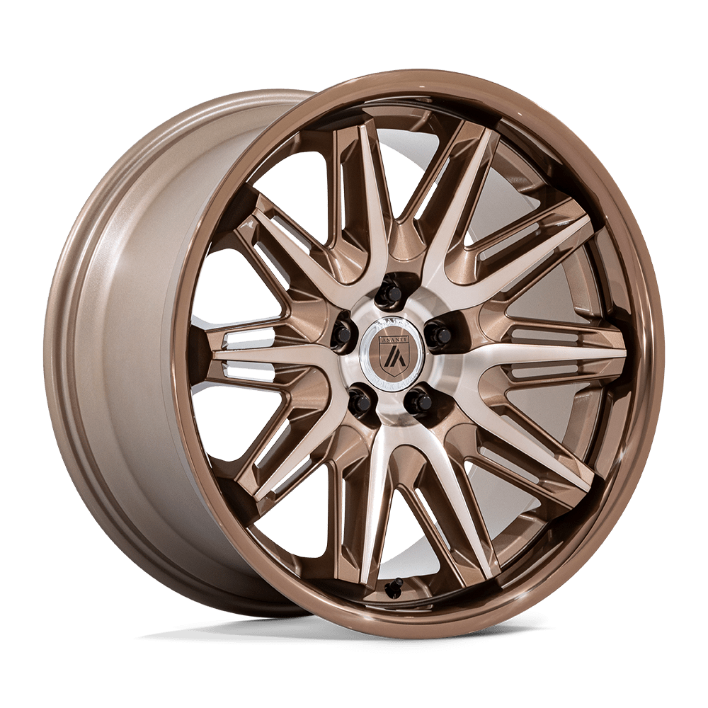 22x9 Asanti Black Label Wheels AB047 IMPERATOR 5x112 27 offset 66.56 hub BRONZE - AB047ZS22905727