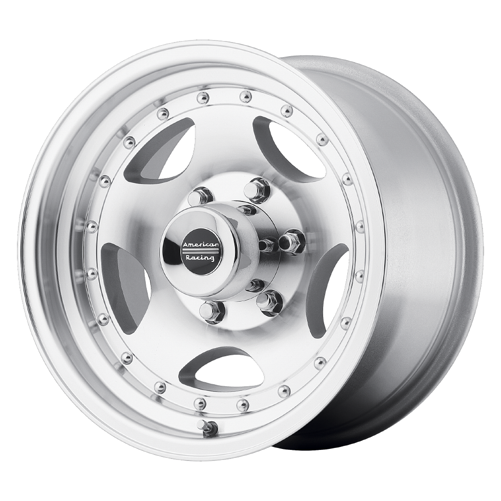 16x8 American Racing Wheels AR23 5x139.7 0 offset 108 hub MACHINED - AR236885