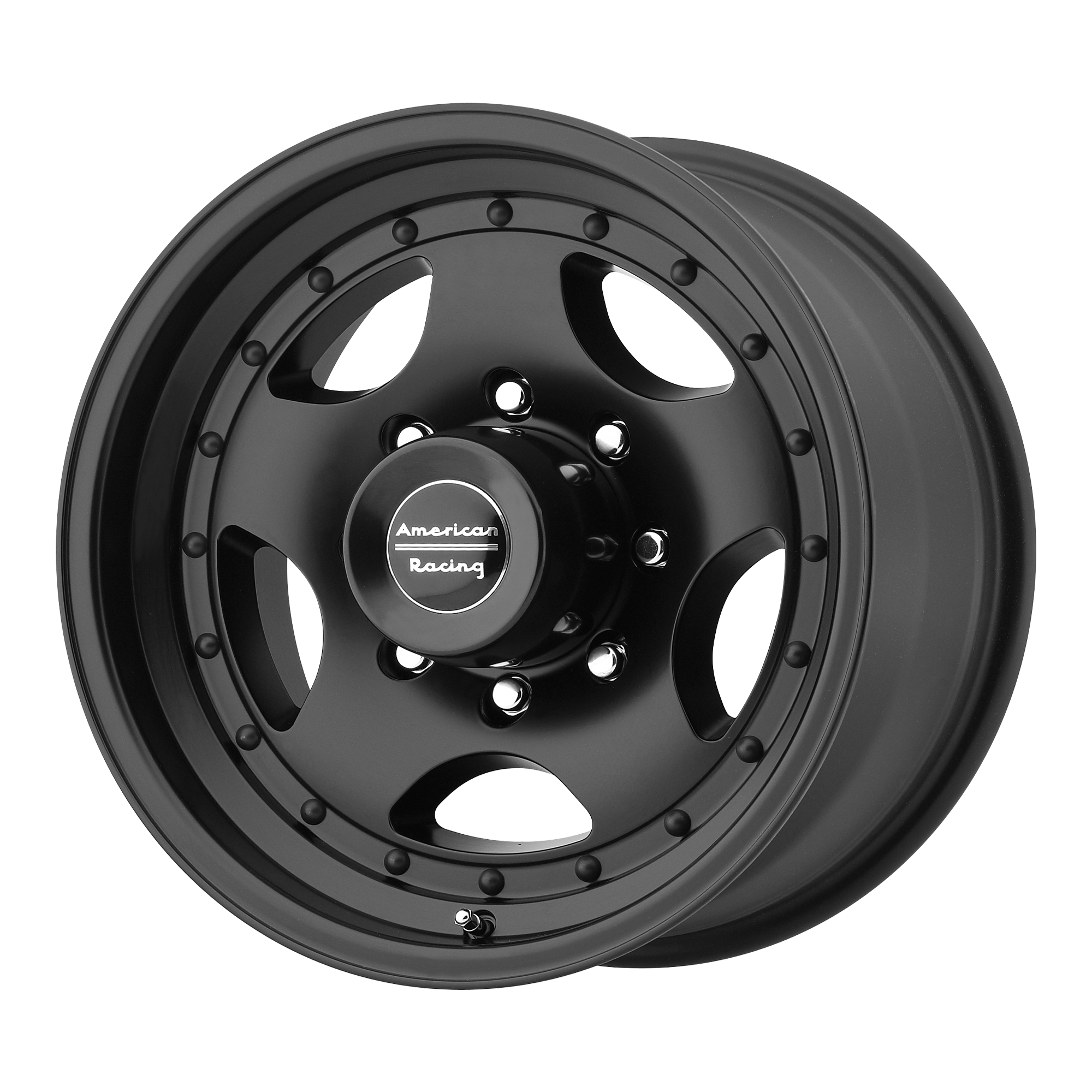 15x7 American Racing Wheels AR23 5x120.65 -6 offset 83.06 hub BLACK - AR235761B