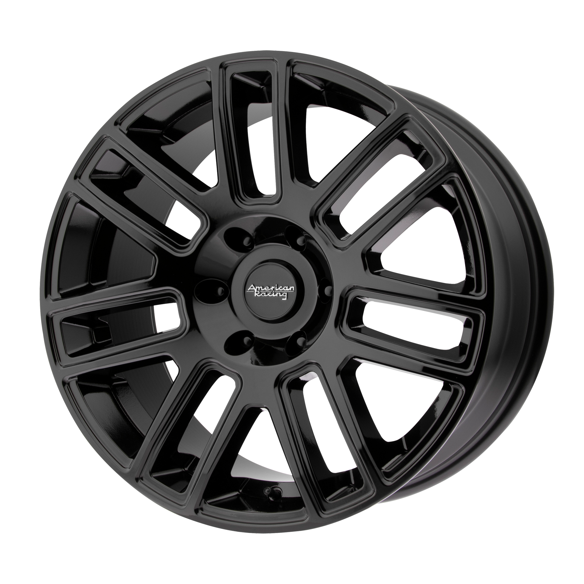 18x8.5 American Racing Wheels AR915 5x139.7 15 offset 78.1 hub BLACK - AR91588585315