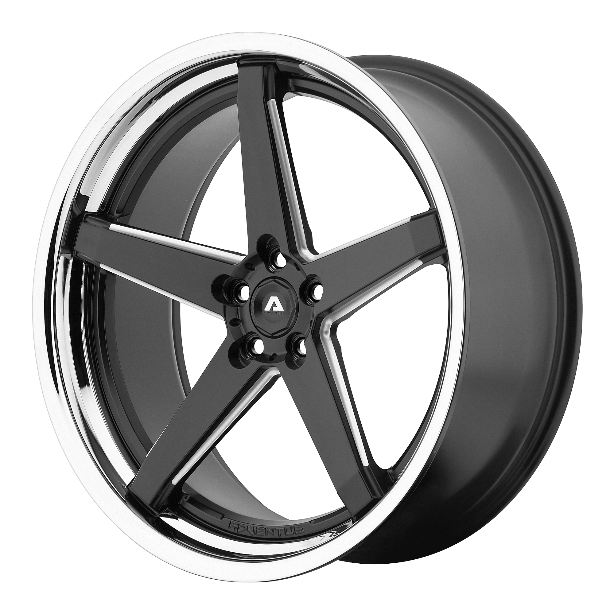 20x10 Asanti Black Label Wheels ABL-6 5x130 40 offset 74.1 hub BLACK - ABL6-20105340CH