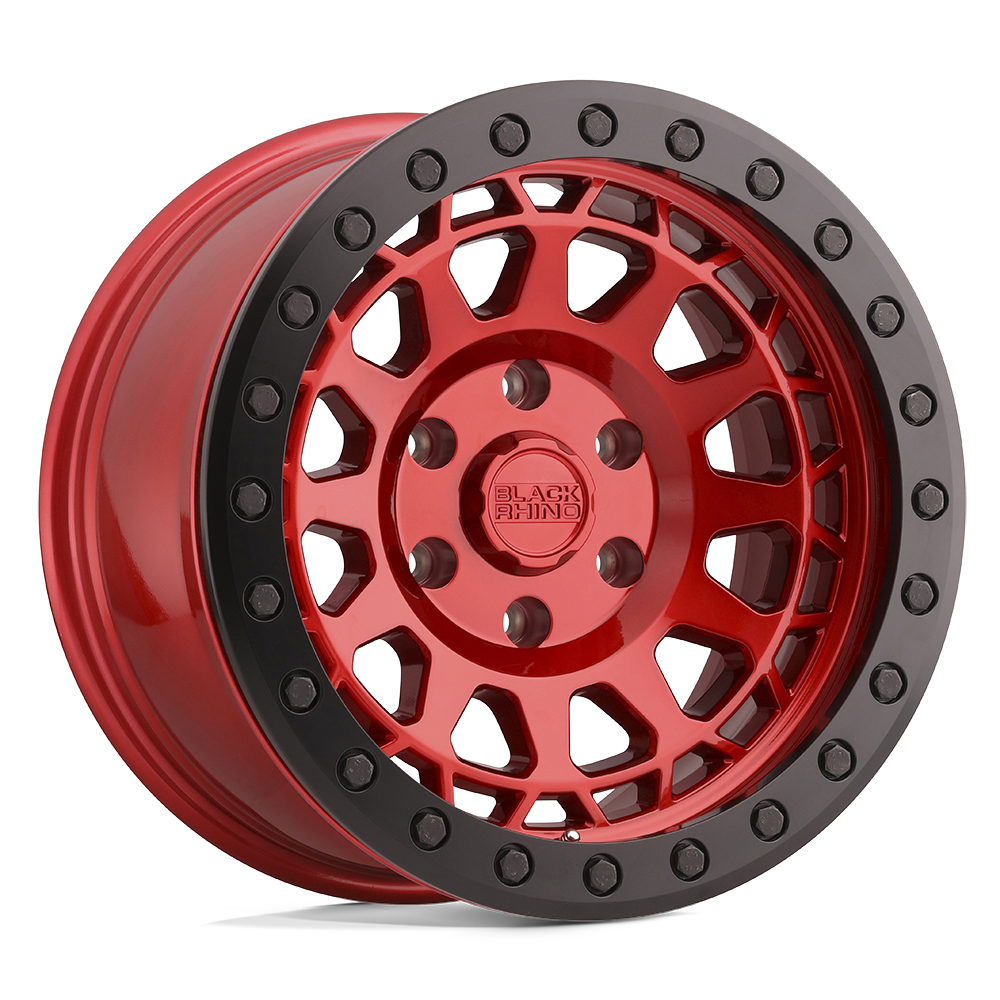 17x8.5 Black Rhino Hard Alloys PRIMM BEADLOCK 6x135 0 offset 87.1 hub RED - 1785PRM006135R87