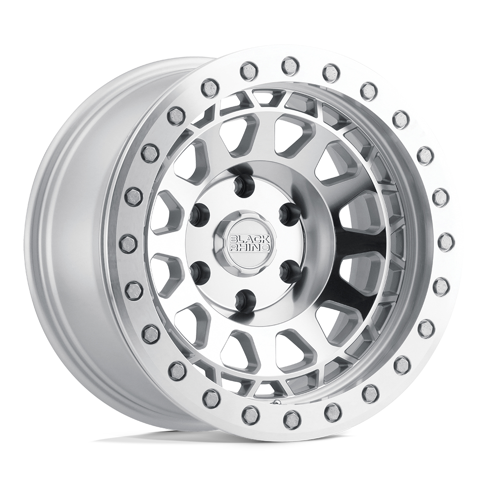 17x8.5 Black Rhino Hard Alloys PRIMM BEADLOCK 5x114.3 -38 offset 71.5 hub SILVER - 1785PRM-85114S71