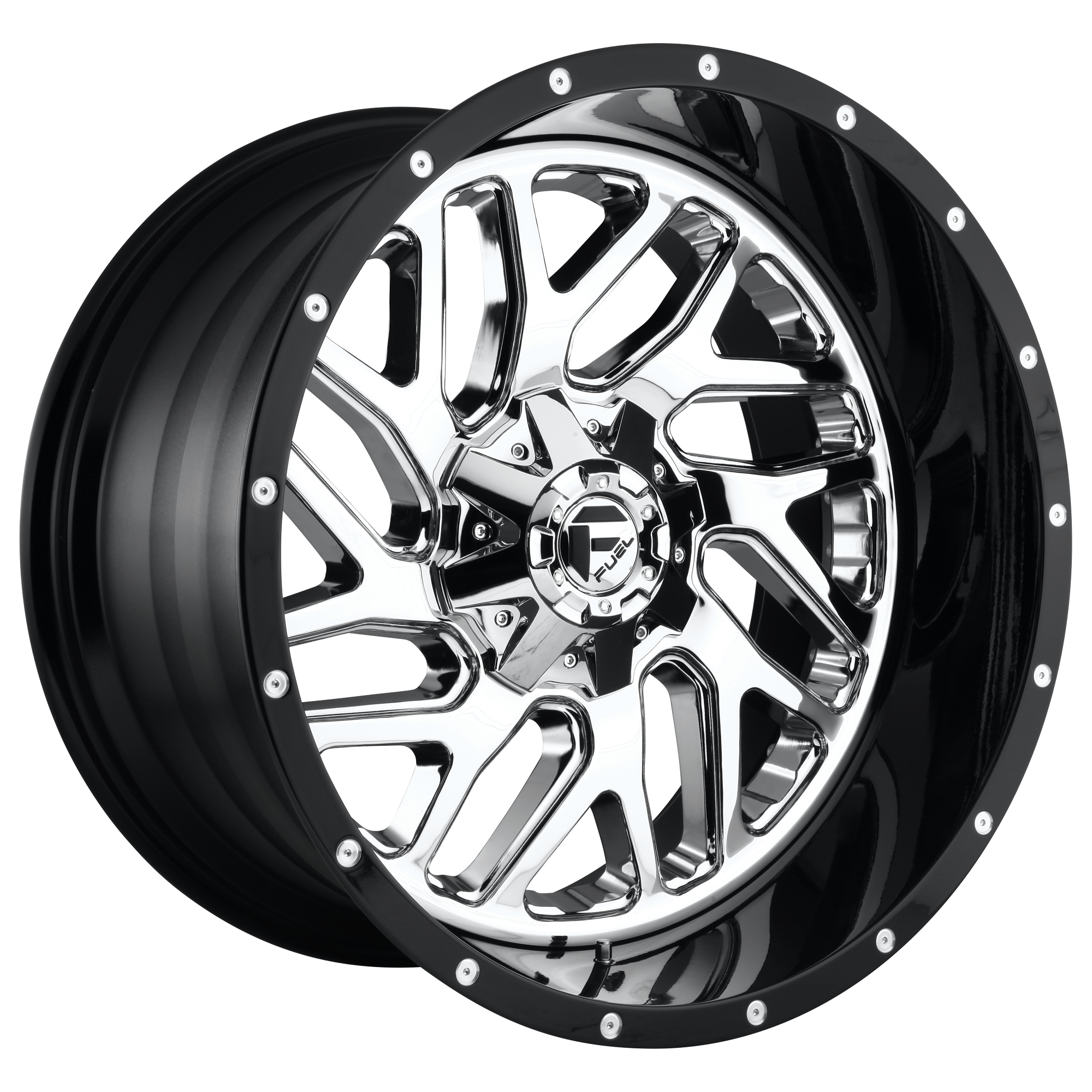 20x10 Fuel Offroad Wheels D211 TRITON 8x180 -19 offset 124.2 hub CHROME - D21120001847