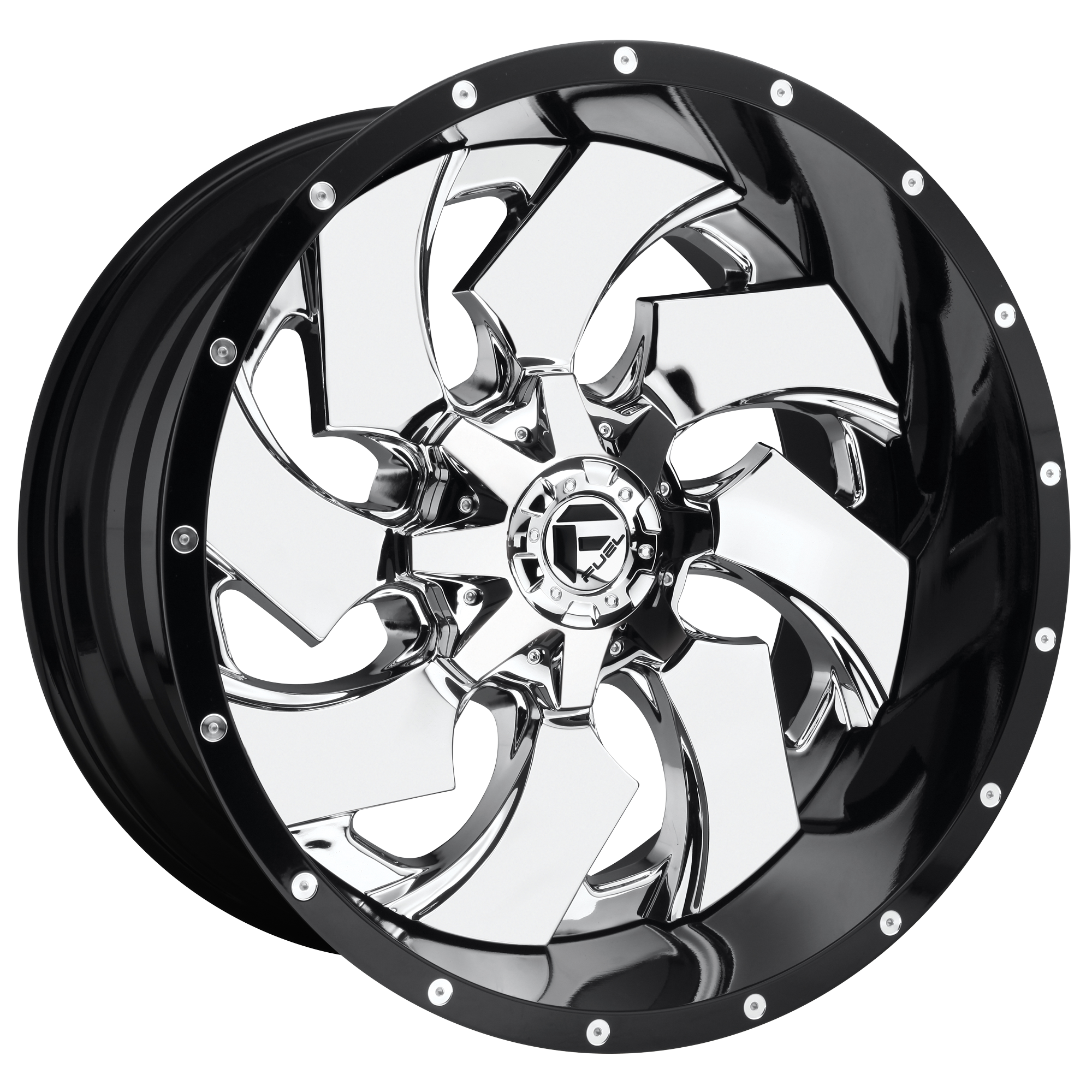 22x12 Fuel Offroad Wheels D240 CLEAVER 8x170 -44 offset 125.1 hub CHROME - D24022201747