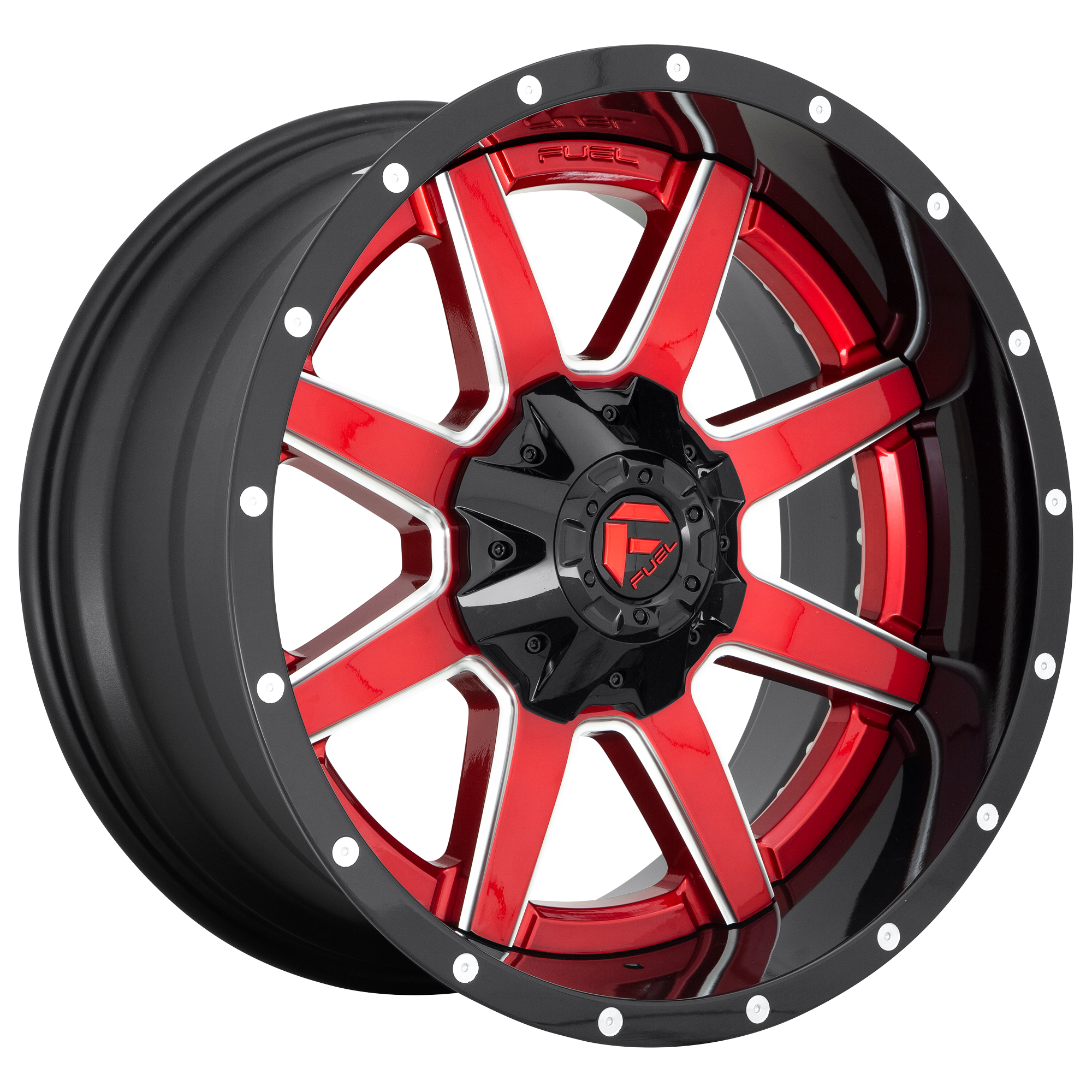 20x10 Fuel Offroad Wheels D250 MAVERICK 8x170 -19 offset 125.1 hub RED - D25020001747