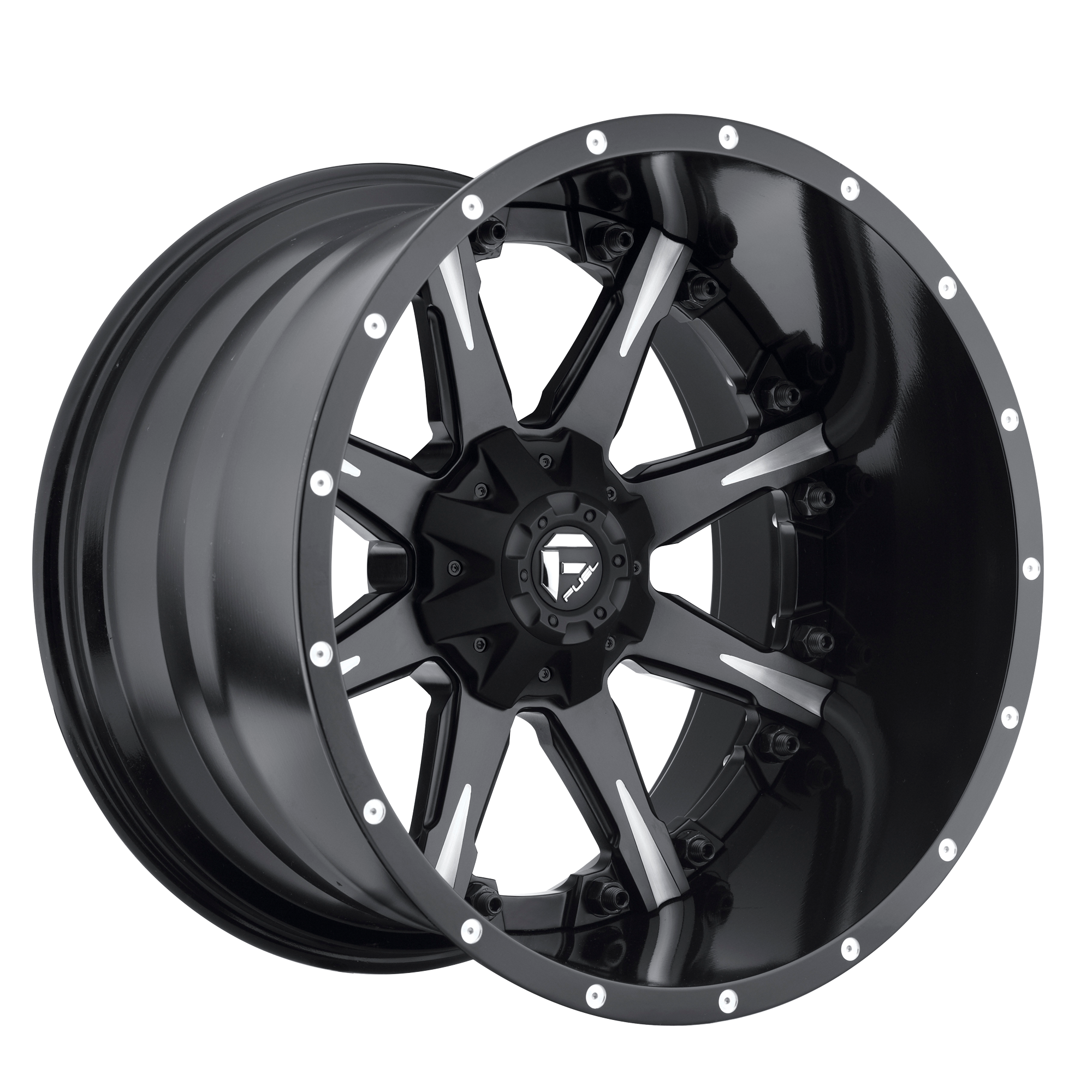 20x9 Fuel Offroad Wheels D251 NUTZ 6x135/6x139.7 20 offset 106.4 hub BLACK - D25120909857