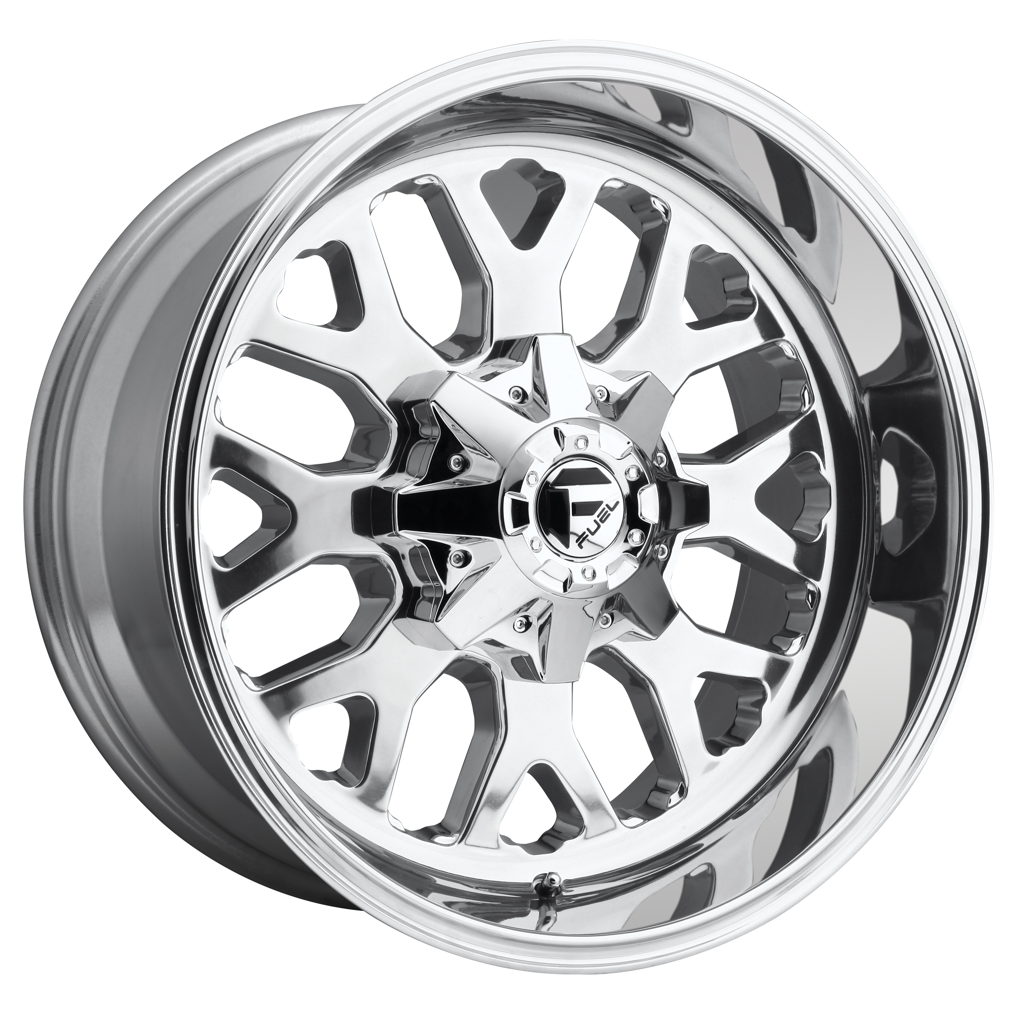 20x10 Fuel Offroad Wheels D586 TITAN 8x165.1 -18 offset 125.1 hub POLISHED - D58620008247