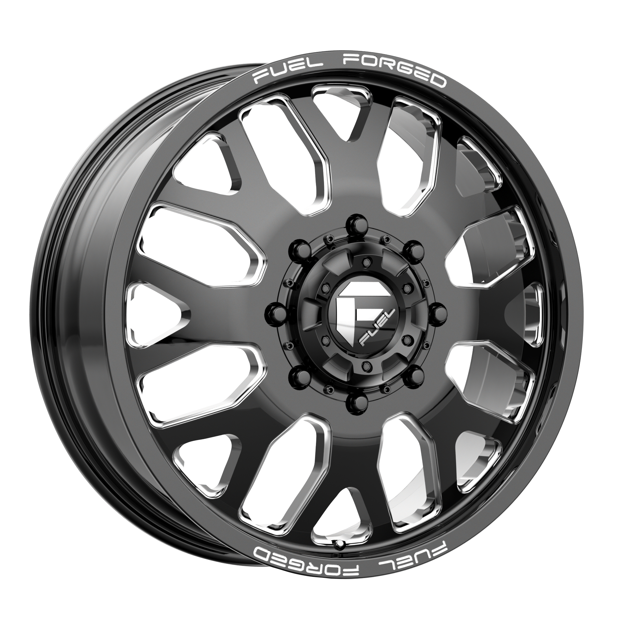 20x10 Fuel Offroad Wheels FF19 6x139.7 -25 offset 78.1 hub BLACK - DE1920007745