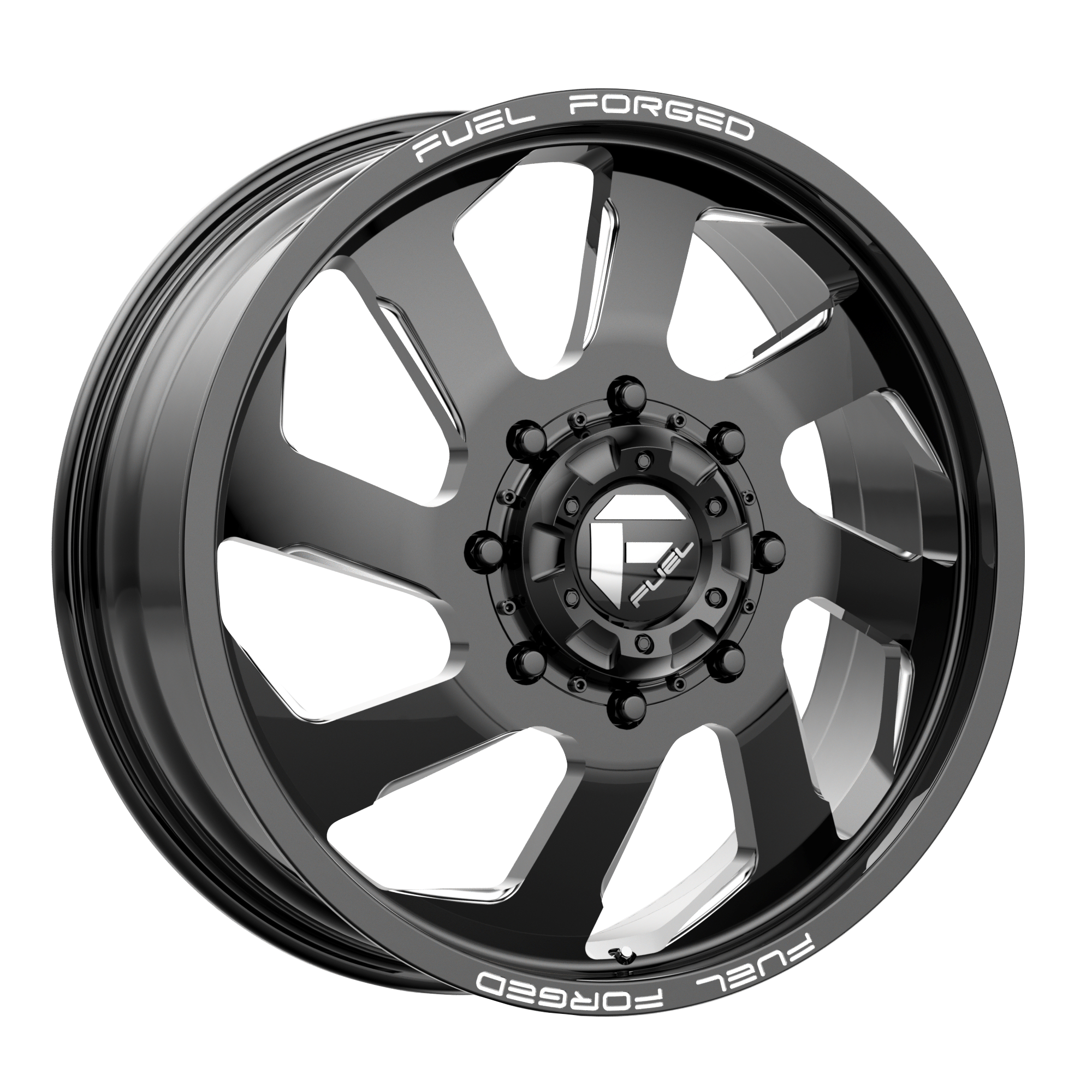 22x10 Fuel Offroad Wheels FF39 8x170 -25 offset - hub BLACK - DE3922001745L