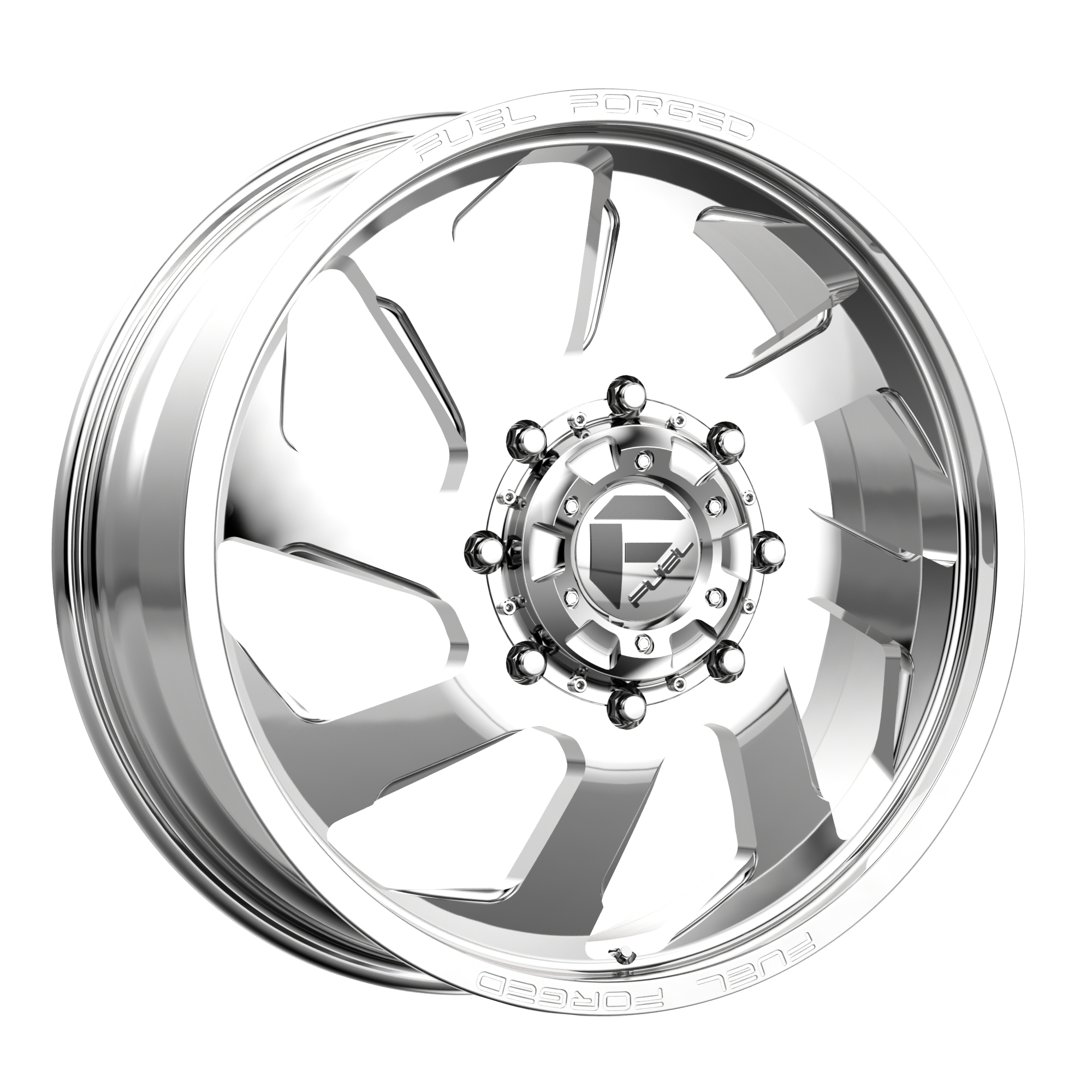 22x12 Fuel Offroad Wheels FF39 6x139.7 -51 offset - hub POLISHED - DF3922208445R