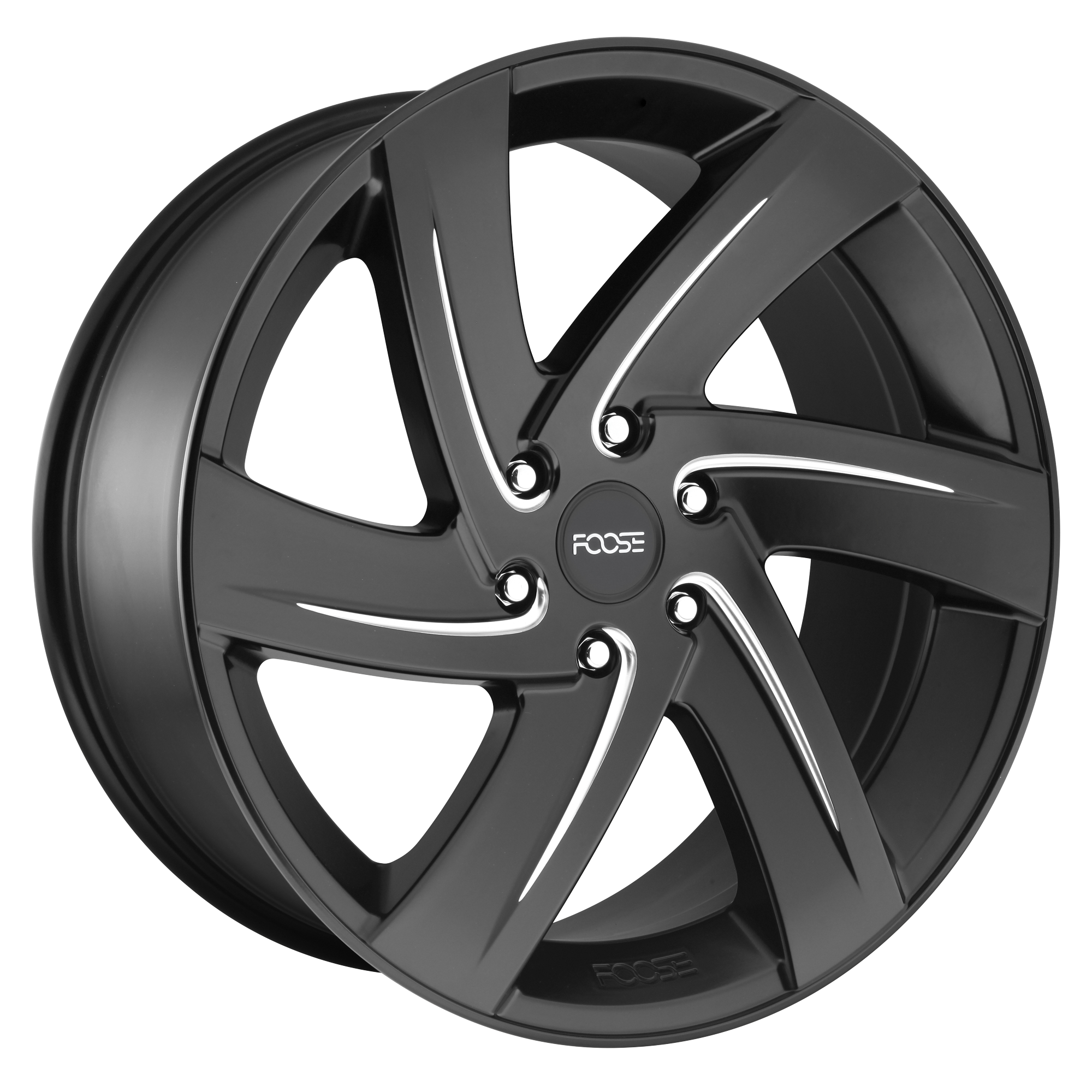 22x9.5 Foose Wheels F167 BODINE 6x139.7 25 offset 78.1 hub BLACK - F167229577+25