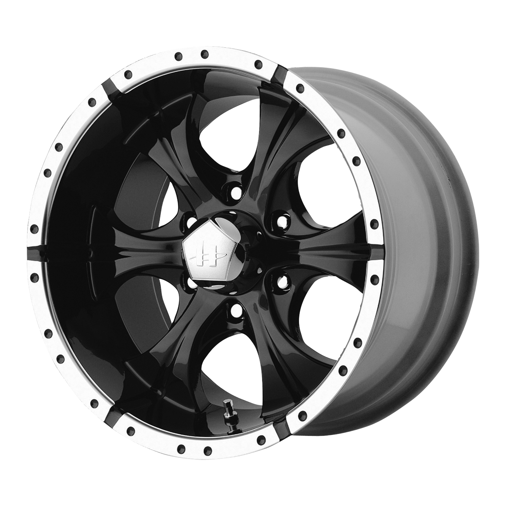 17x9 Helo Wheels HE791 MAXX 6x139.7 18 offset 108 hub BLACK - HE7917960318AA