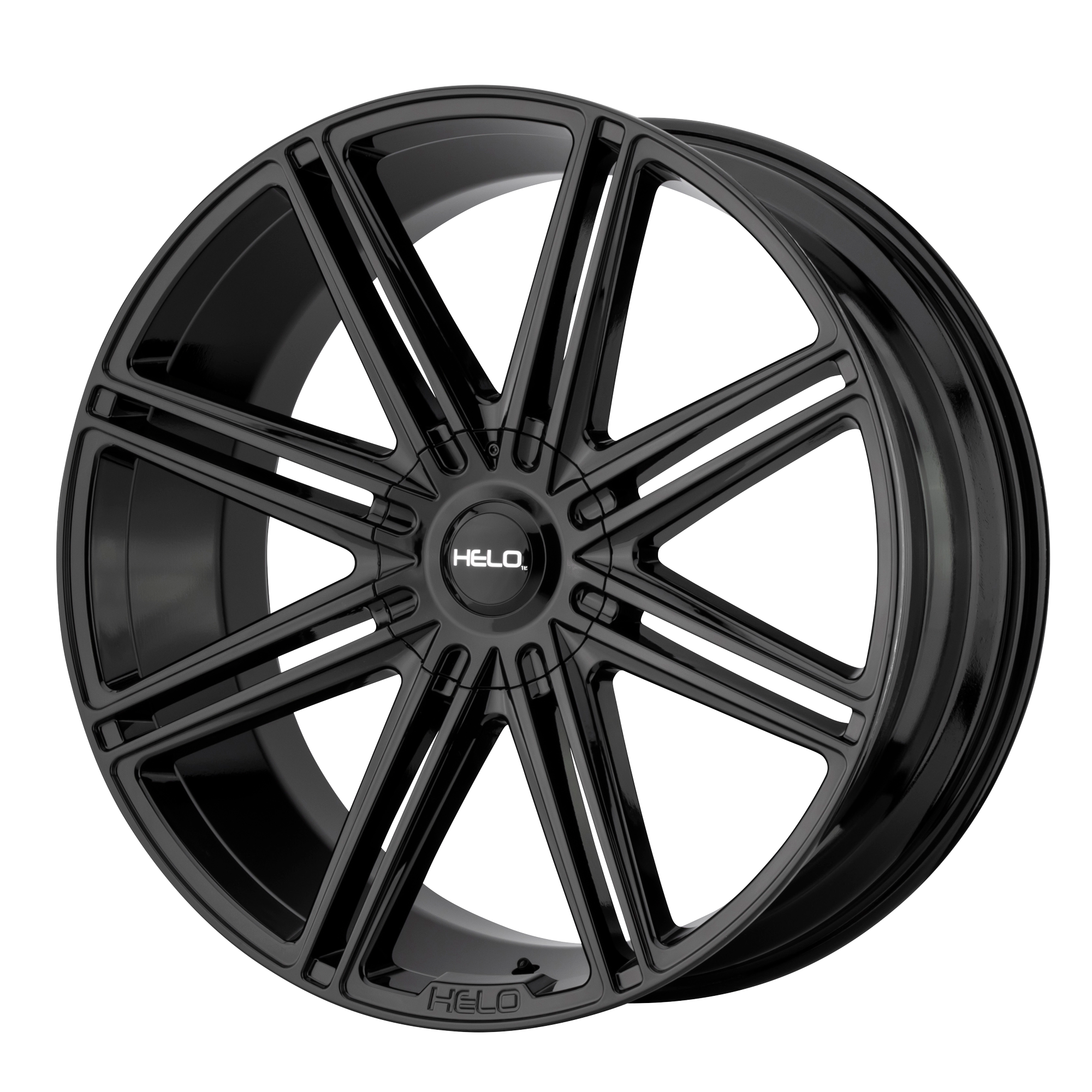 22x9.5 Helo Wheels HE913 6x135/6x139.7 30 offset 100.3 hub BLACK - HE91322966330