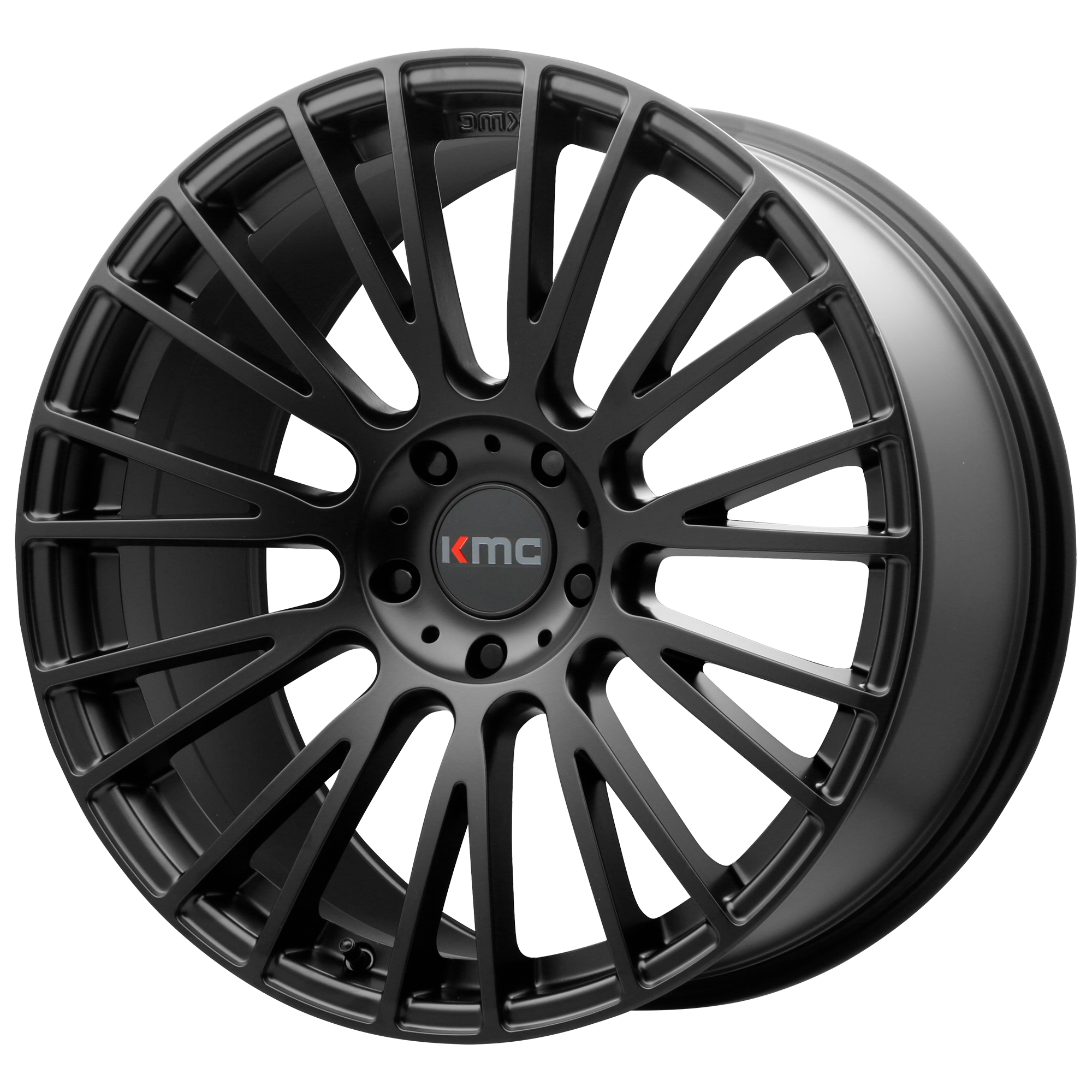 20x8.5 KMC Wheels KM706 IMPACT 5x112 25 offset 66.56 hub BLACK - KM70628557725
