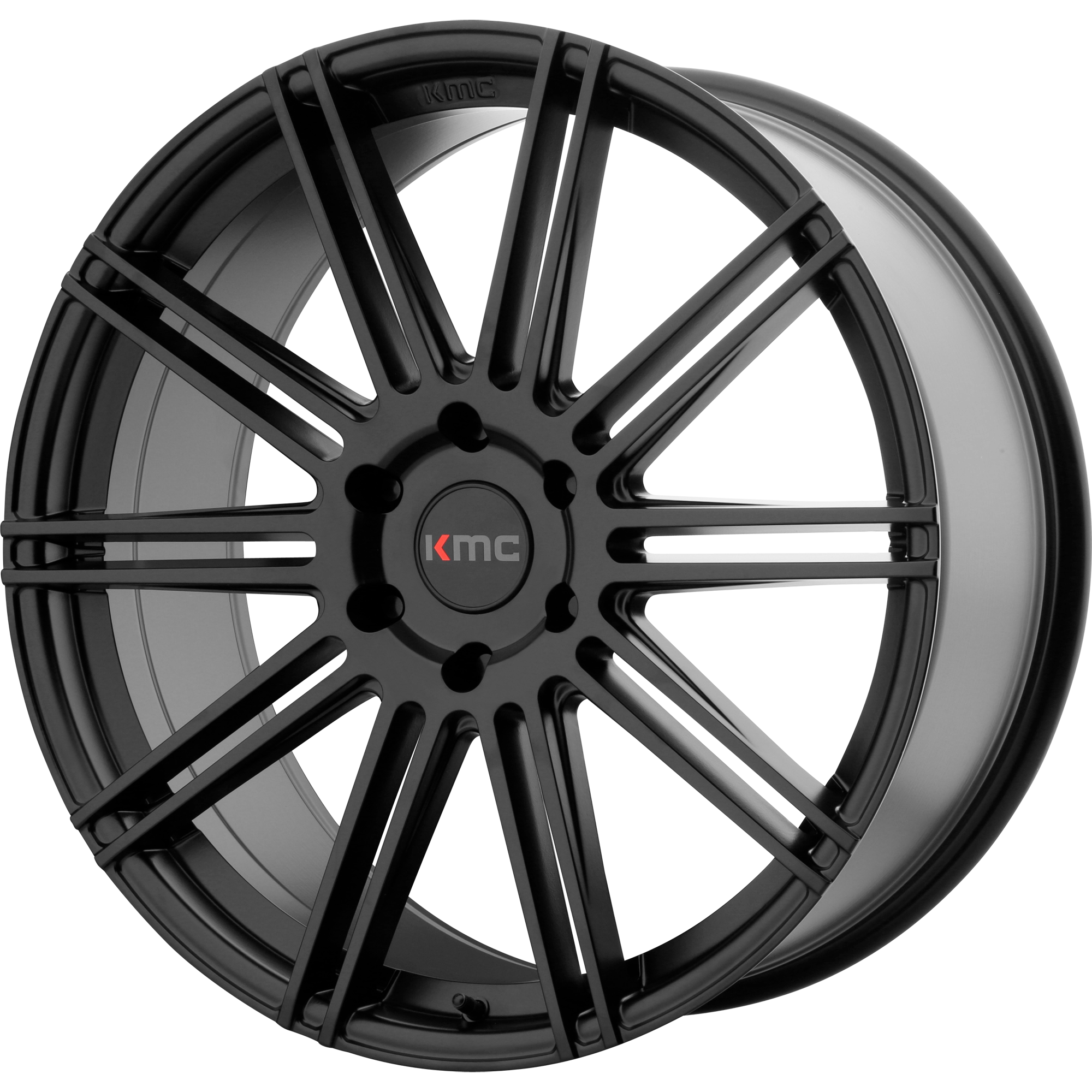 22x9.5 KMC Wheels KM707 CHANNEL 5x120 30 offset 74.1 hub BLACK - KM70722952730