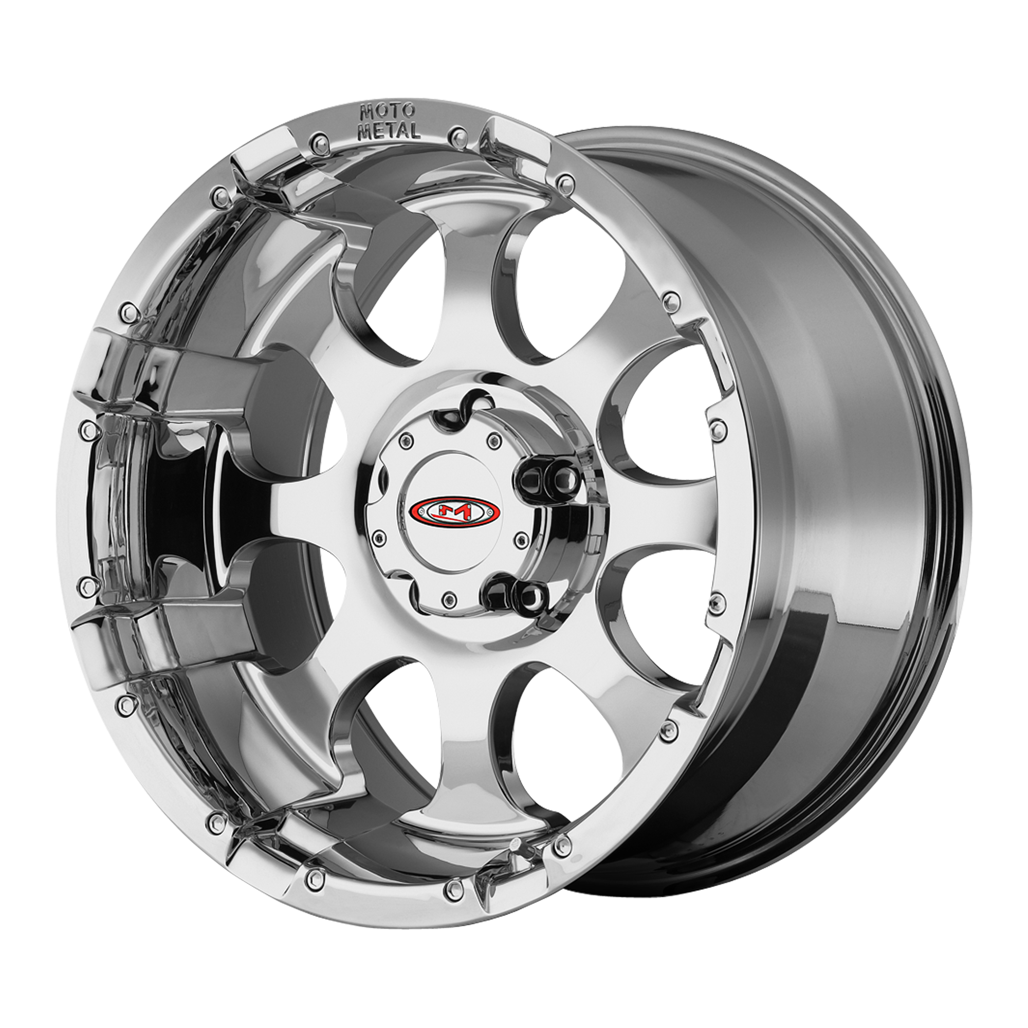 17x9 Moto Metal Offroad Wheels MO955 6x139.7 -12 offset 106.1 hub CHROME - MO95579068212N