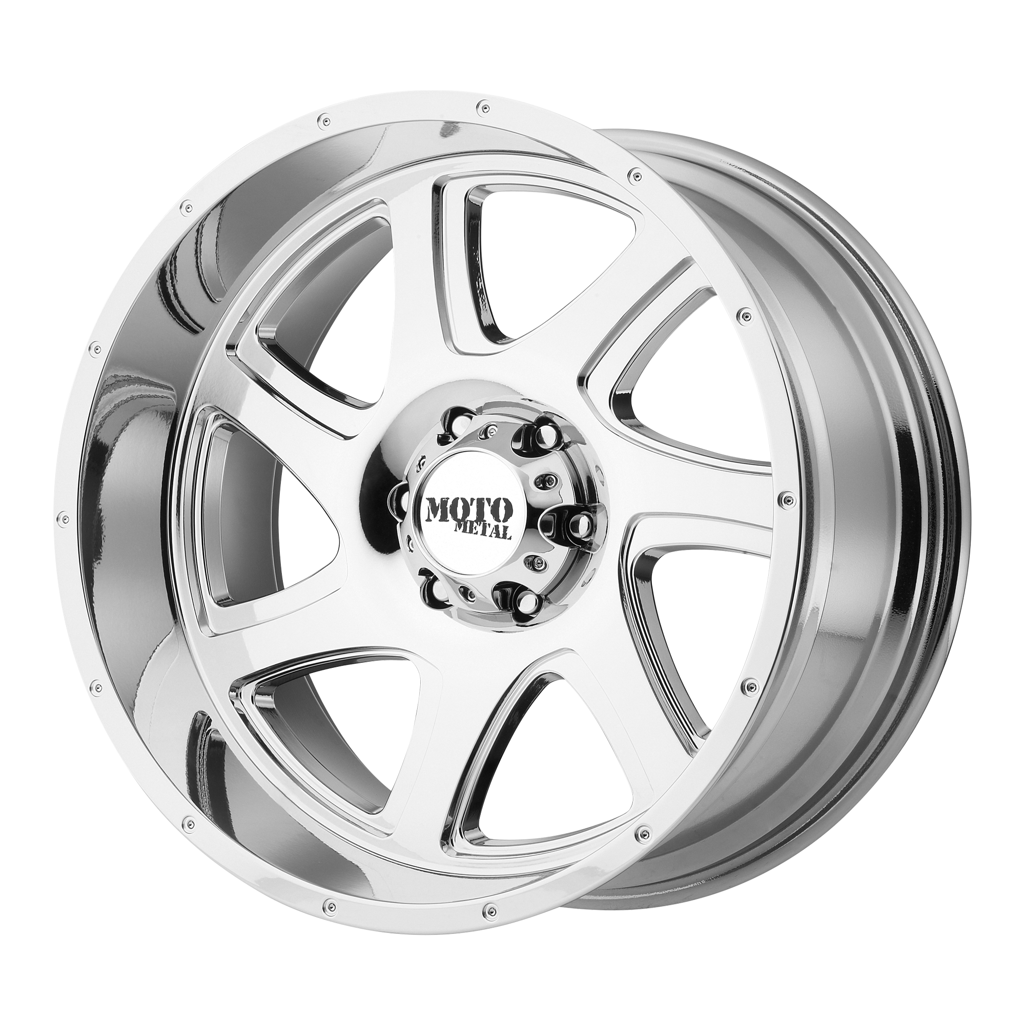 20x9 Moto Metal Offroad Wheels MO976 5x150 25 offset 110.1 hub CHROME - MO97629058825