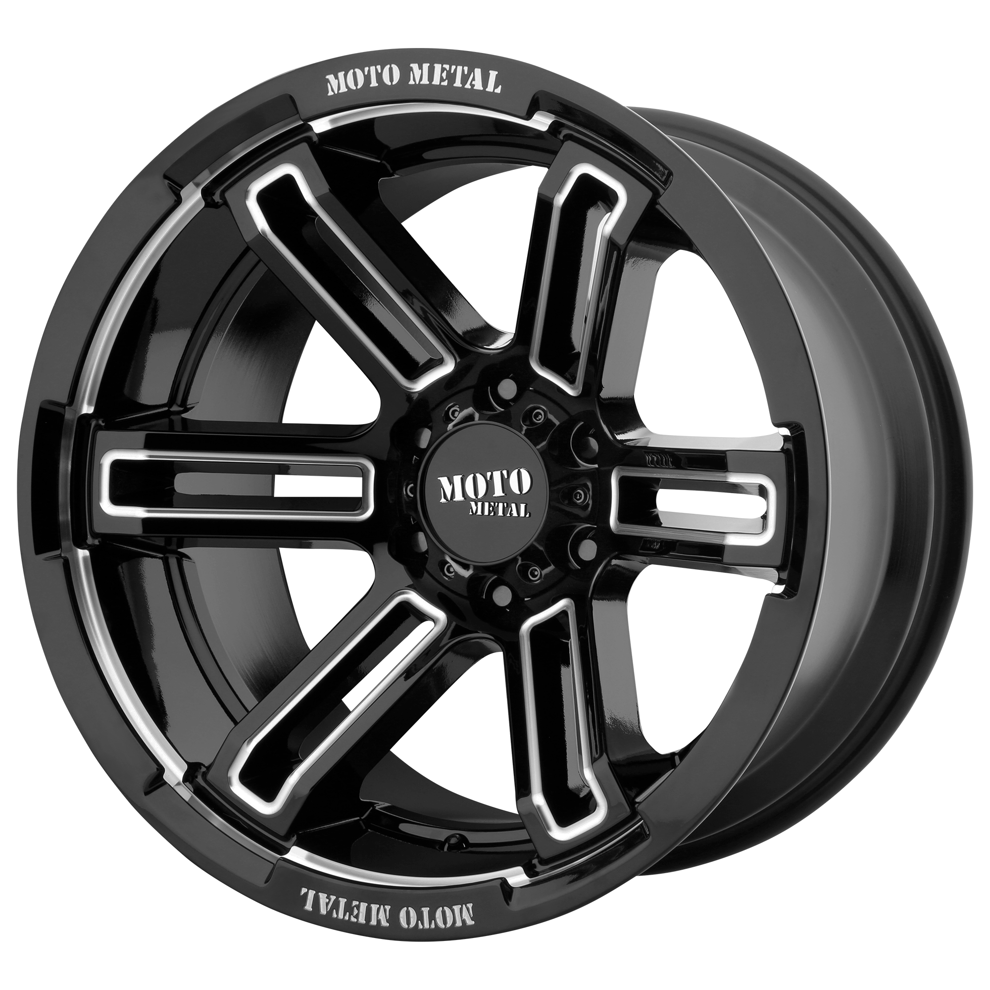 20x9 Moto Metal Offroad Wheels MO991 RUKUS 8x165.1 0 offset 125.1 hub BLACK - MO99129080300