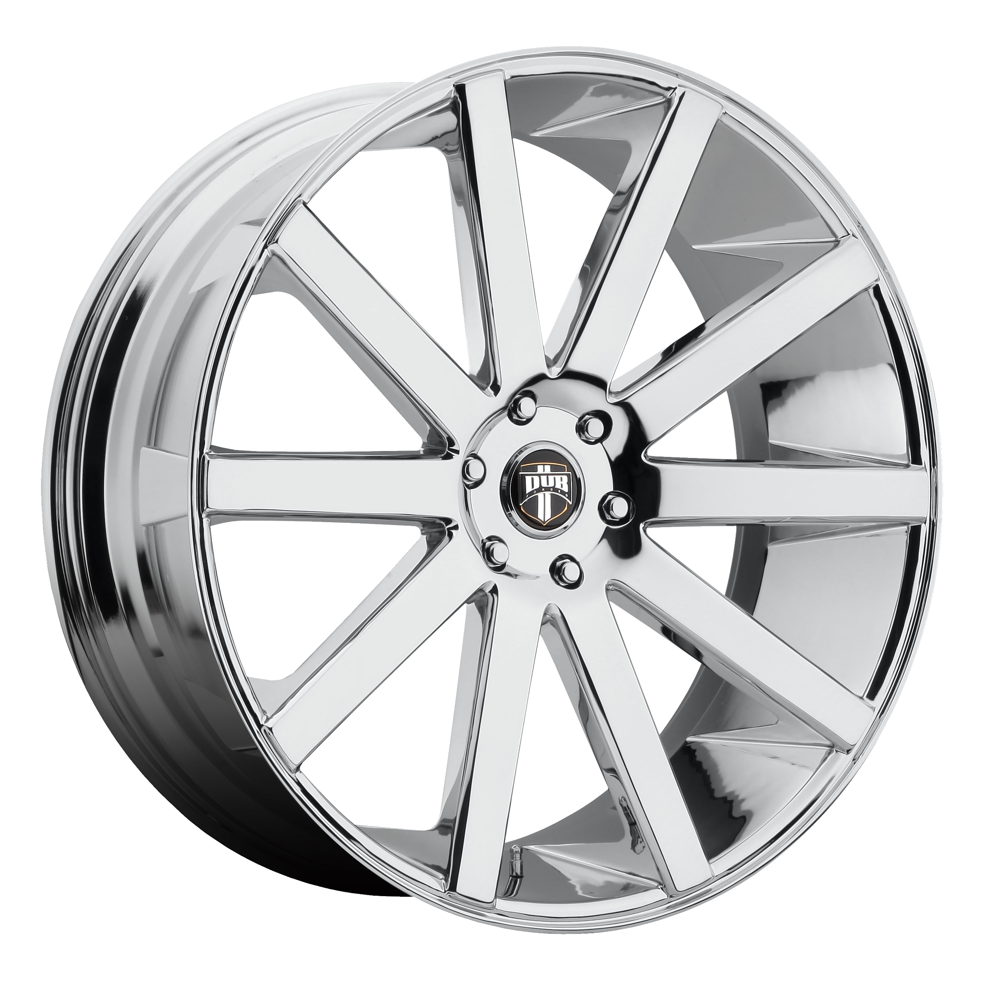28x10 DUB Wheels S005 6x135 30 offset 87.1 hub CHROME - S00528197