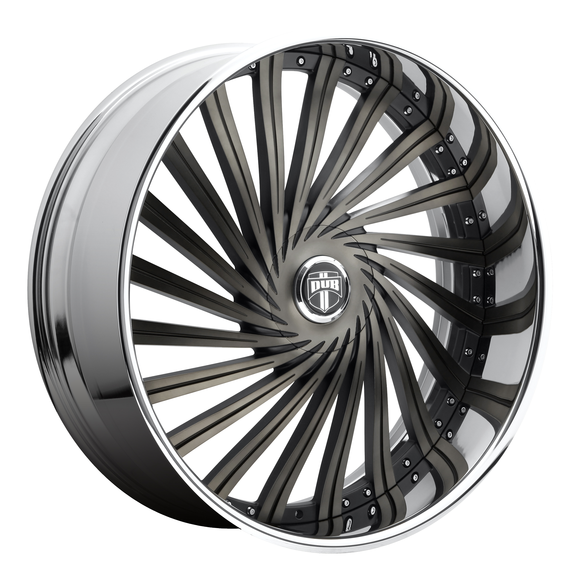 28x10 DUB Wheels S241 DAZE 5x114.3 5 offset - hub BLACK - S241280004+05