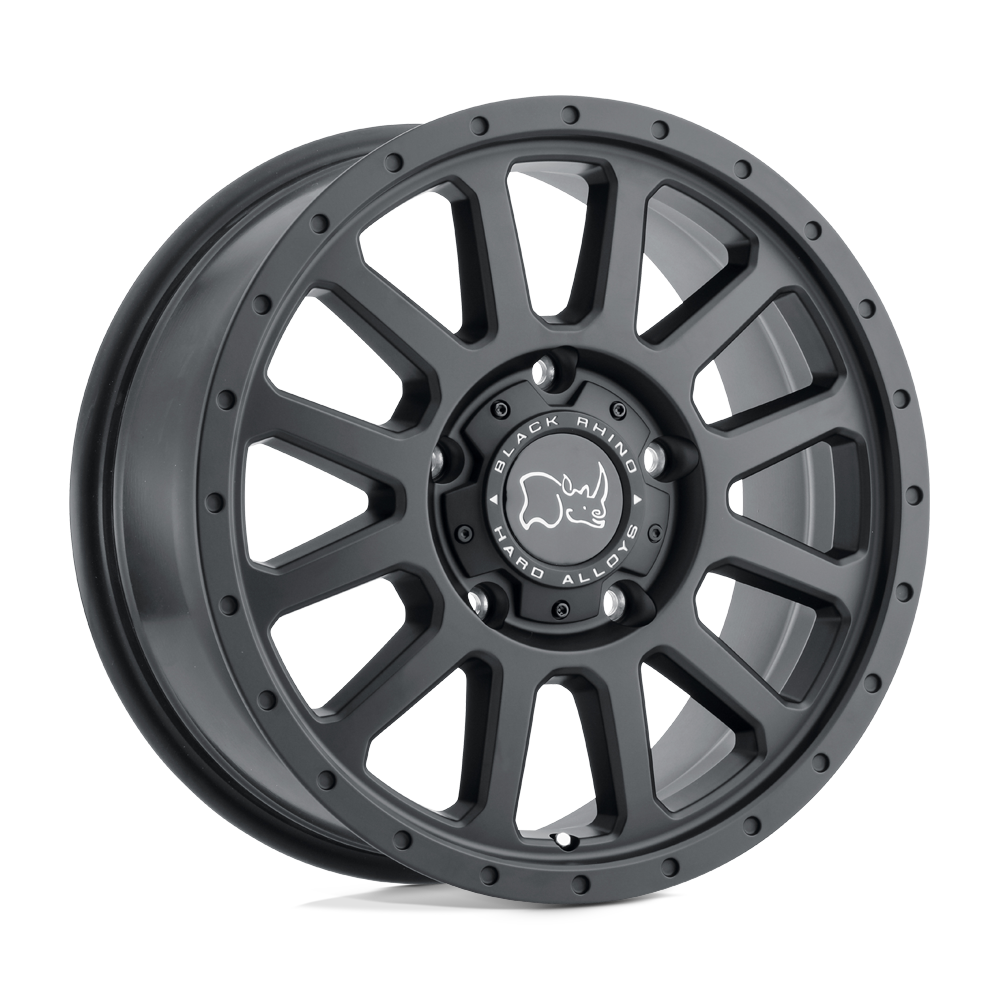 18x8 Black Rhino Hard Alloys HAVASU 5x130 48 offset 84.1 hub BLACK - 1880HAV485130B84