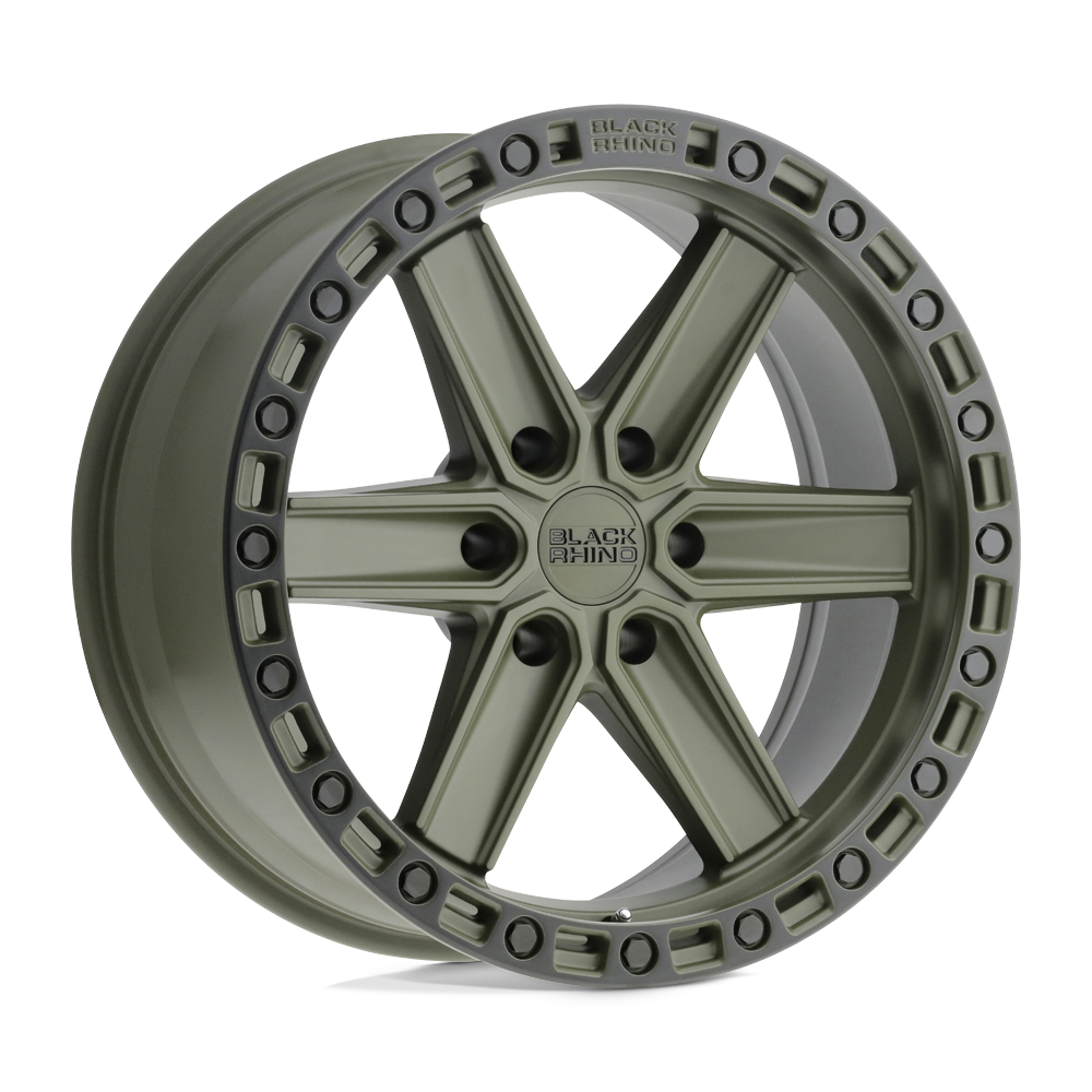 20x9.5 Black Rhino Hard Alloys HENDERSON 6x139.7 18 offset 112.1 hub GREEN - 2095HDS186140N12