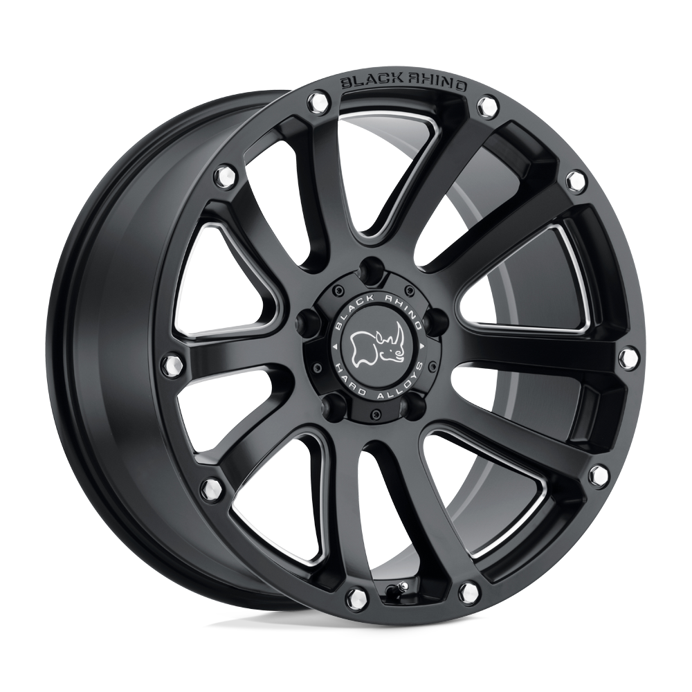 20x9.5 Black Rhino Hard Alloys HIGHLAND 6x139.7 12 offset 112.1 hub BLACK - 2095HLD126140M12