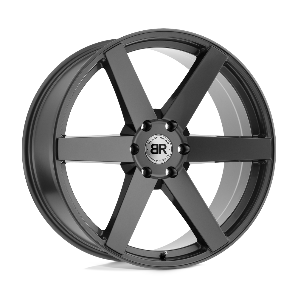 24x10 Black Rhino Hard Alloys KAROO 6x135 30 offset 87.1 hub GRAY - 2410KAR306135G87
