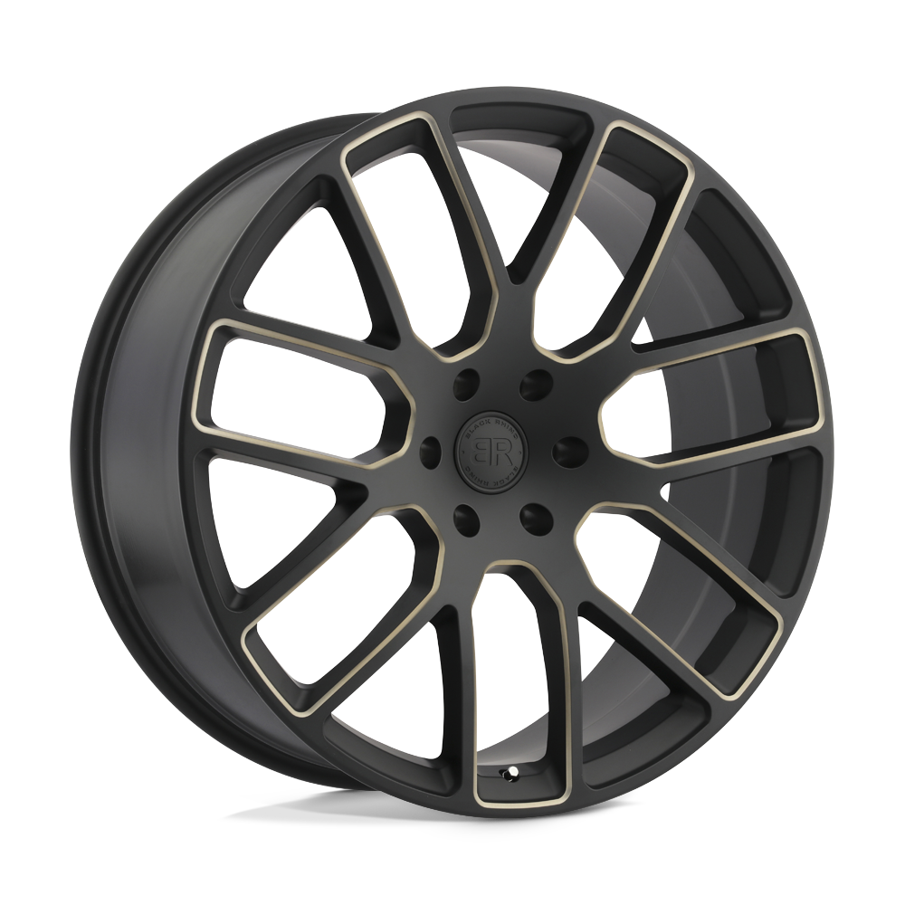 22x9.5 Black Rhino Hard Alloys KUNENE 6x135 30 offset 87.1 hub BLACK - 2295KUN306135M87