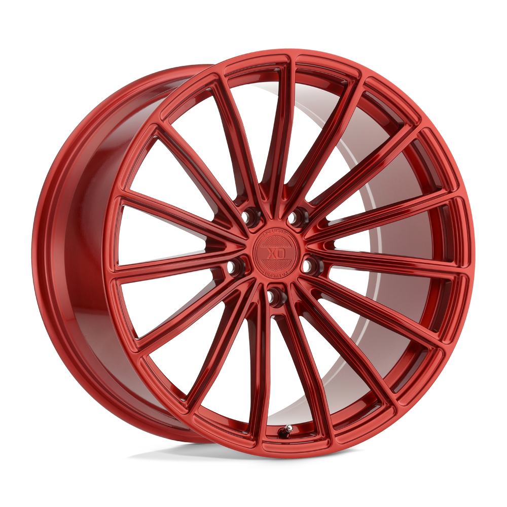 19x10 XO Wheels LONDON 5x112 52 offset 66.56 hub RED - 1910LDN525112R66