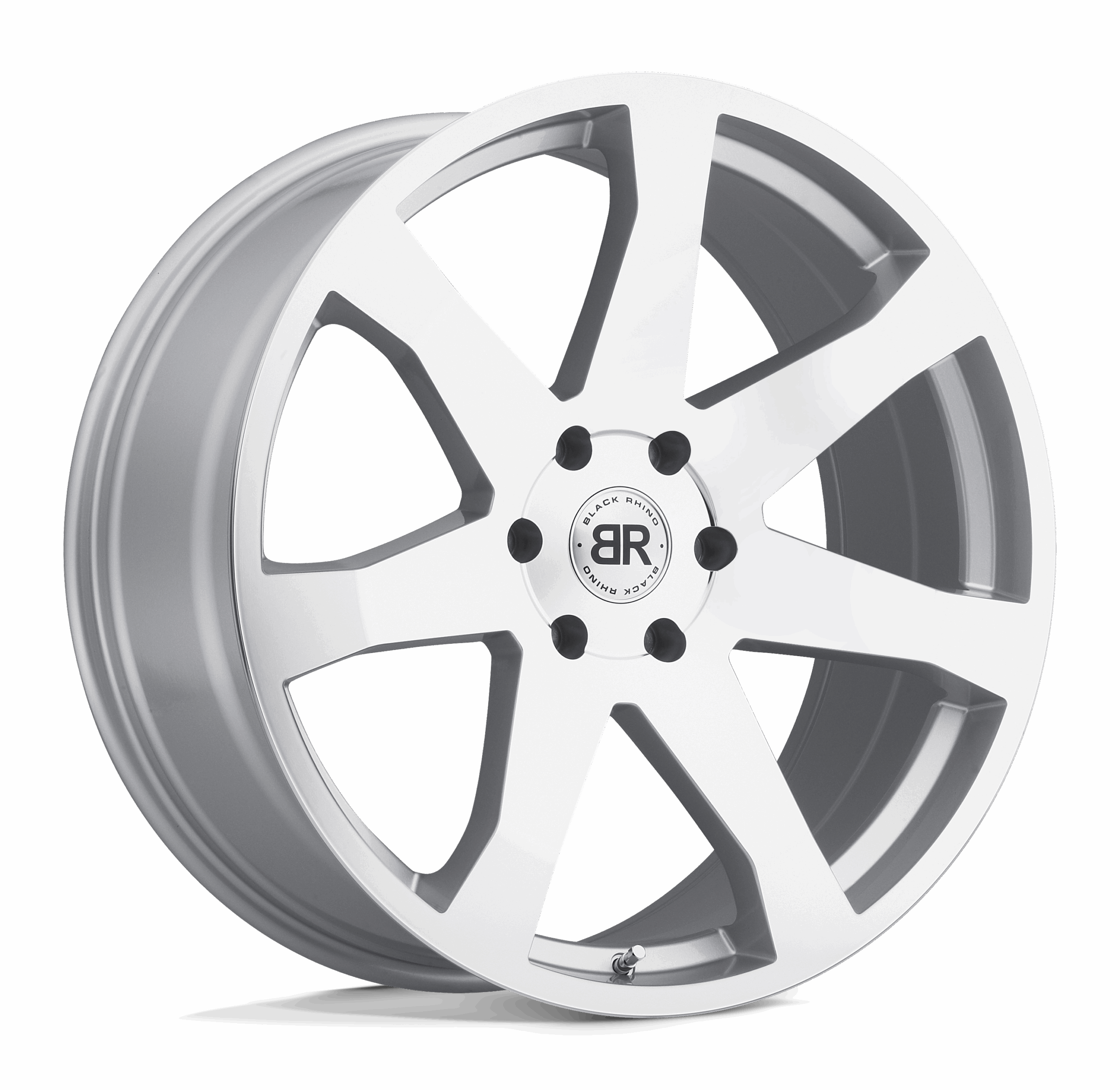 18x8.5 Black Rhino Hard Alloys MOZAMBIQUE 5x120 35 offset 76.1 hub SILVER - 1885MZA355120S76